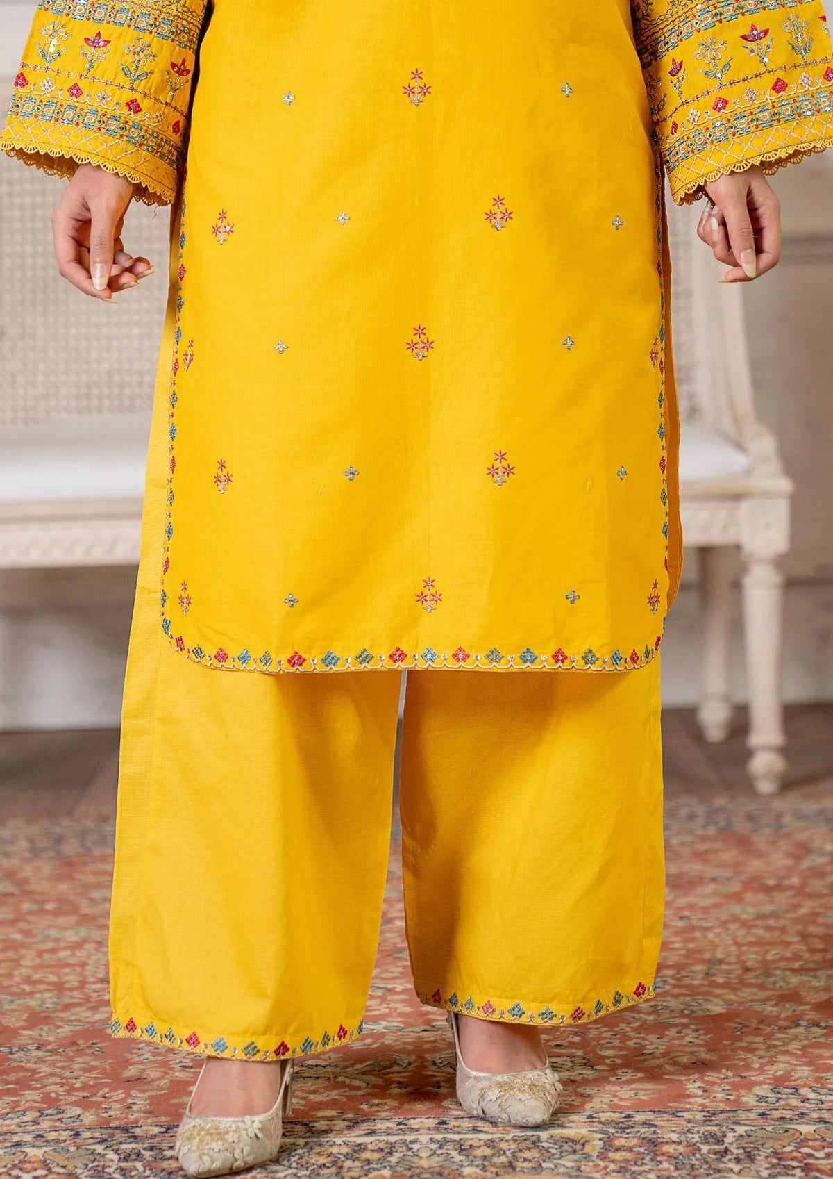 3Pc Embroidered Lawn Cotton ZAUQ-S26-0012
