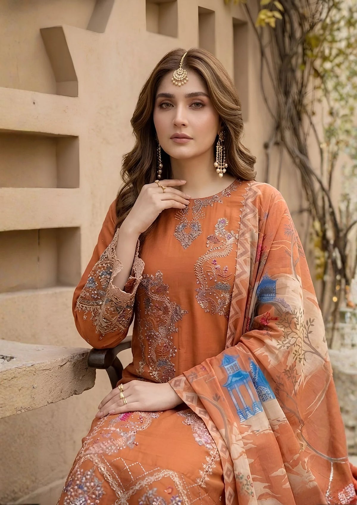 3Pc Embroidered Lawn Cotton ZAUQ-S26-0013