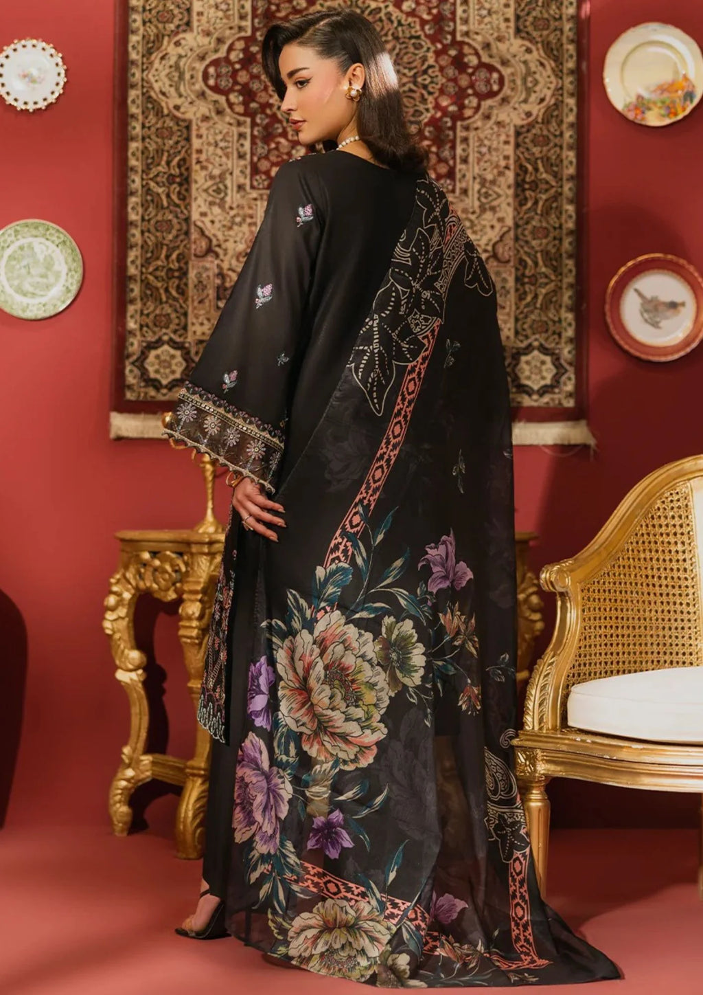 3Pc Embroidered Lawn Cotton ZAUQ-S26-0014
