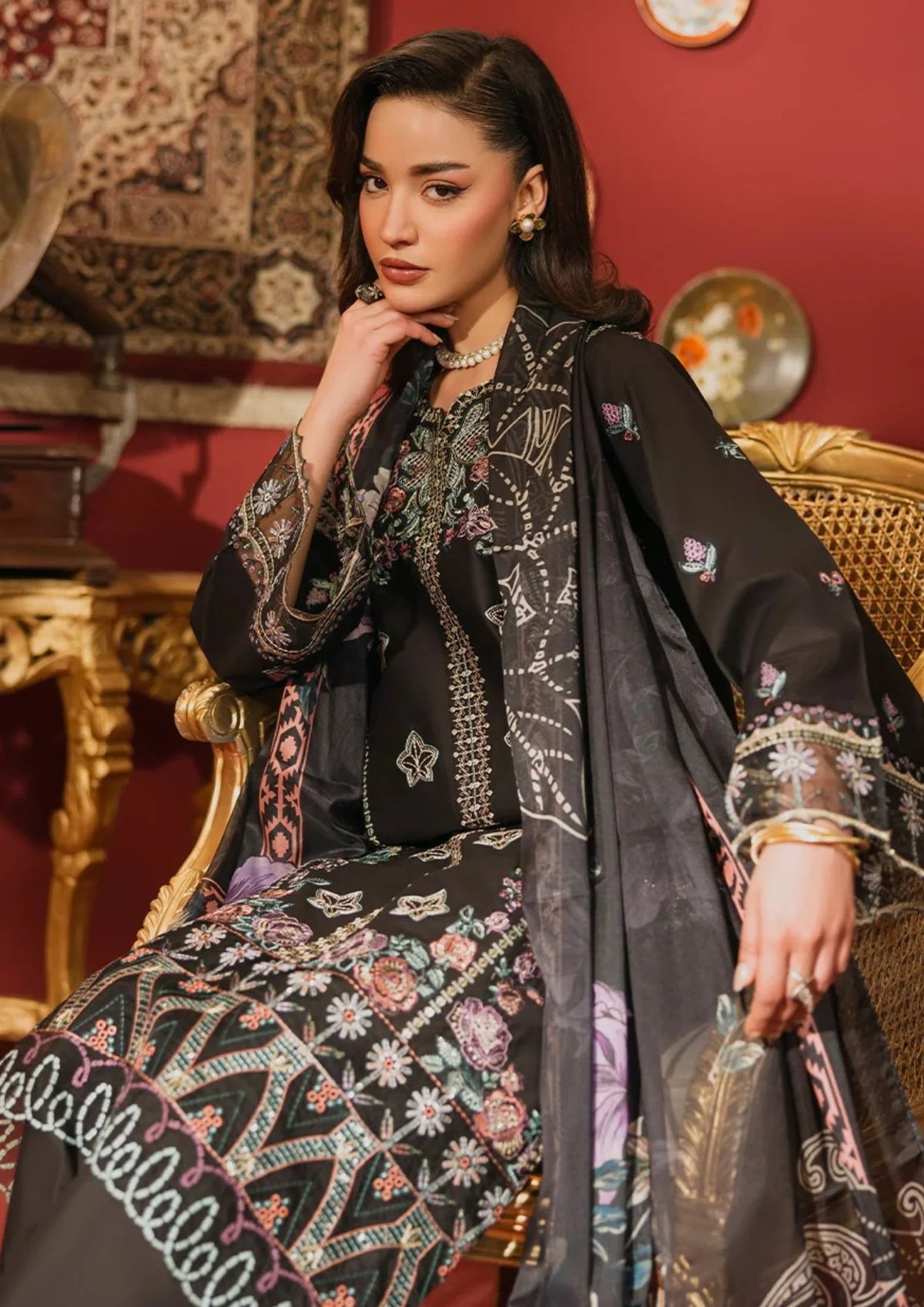 3Pc Embroidered Lawn Cotton ZAUQ-S26-0014