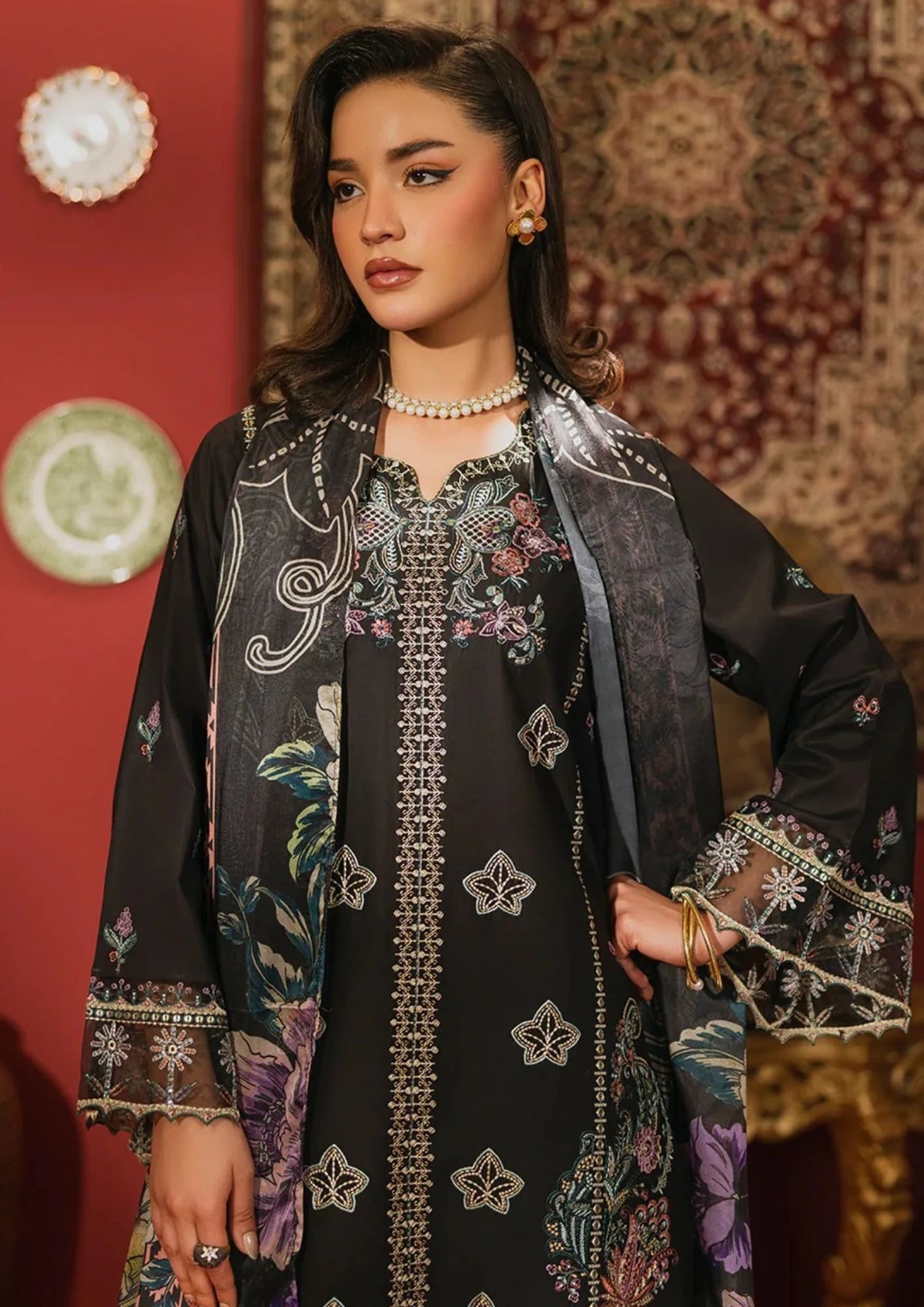 3Pc Embroidered Lawn Cotton ZAUQ-S26-0014