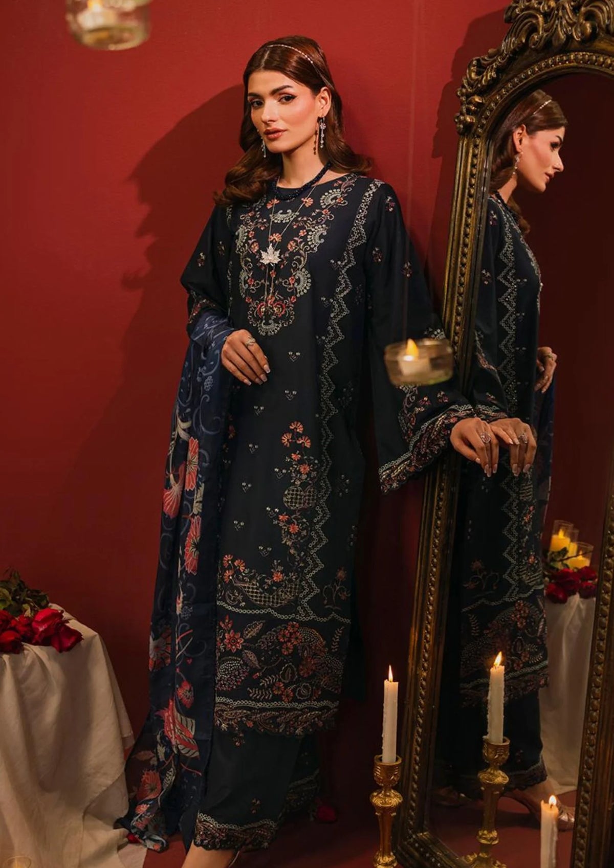 3Pc Embroidered Lawn Cotton ZAUQ-S26-0016