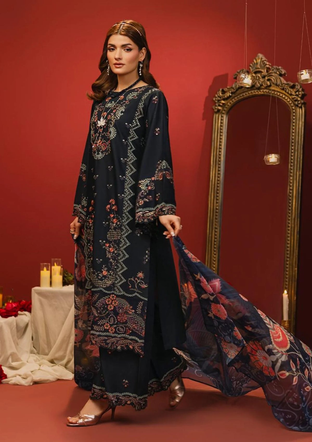 3Pc Embroidered Lawn Cotton ZAUQ-S26-0016