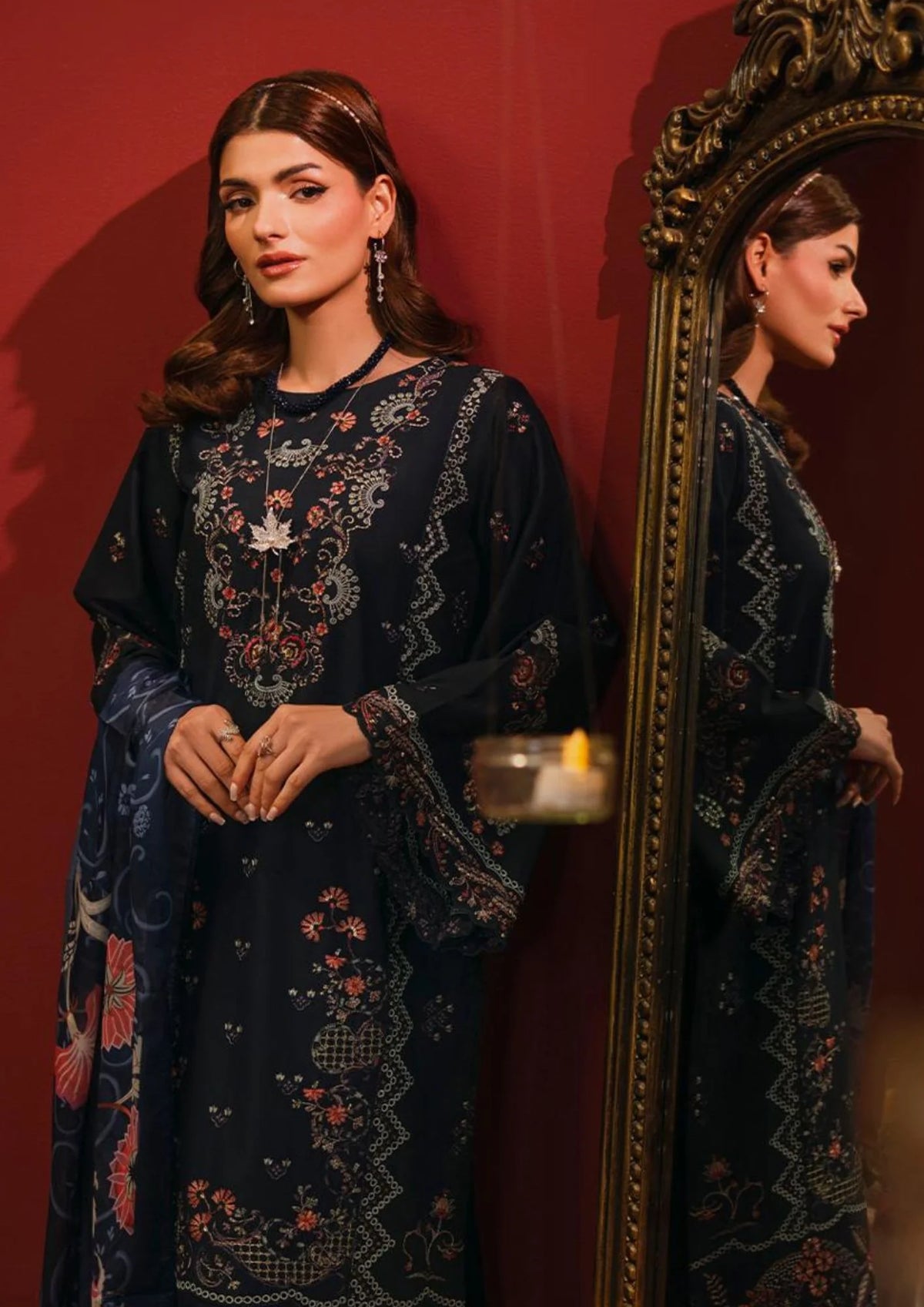 3Pc Embroidered Lawn Cotton ZAUQ-S26-0016