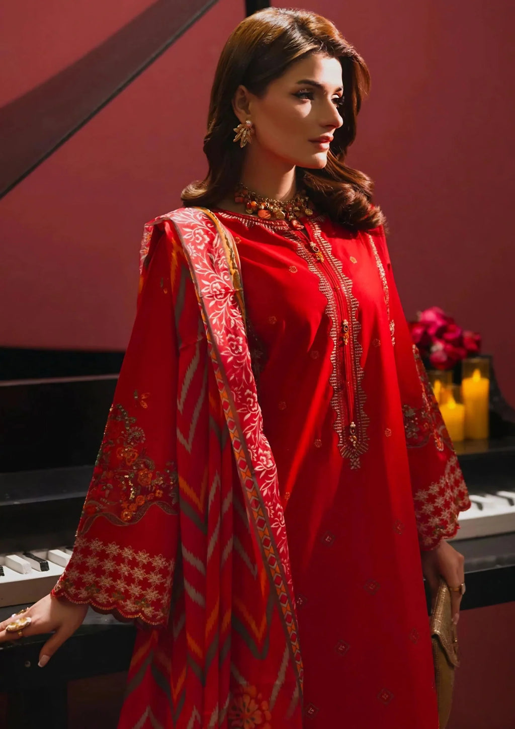 3Pc Embroidered Lawn Cotton ZAUQ-S26-0015