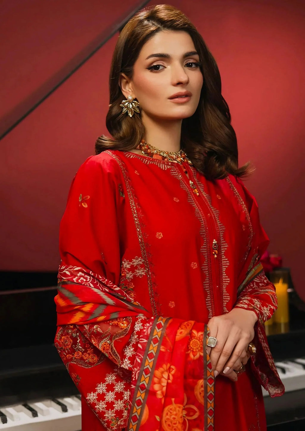 3Pc Embroidered Lawn Cotton ZAUQ-S26-0015