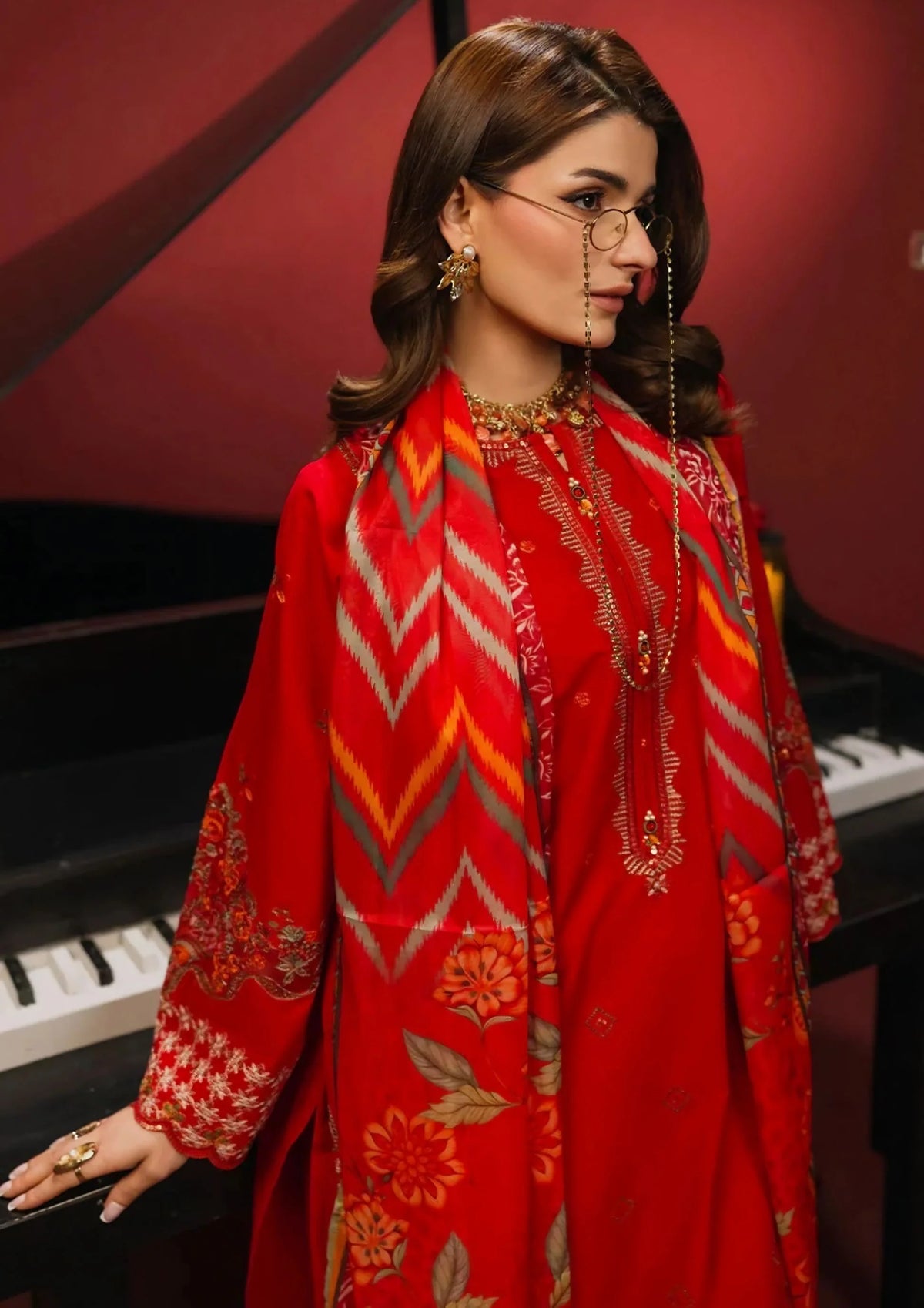 3Pc Embroidered Lawn Cotton ZAUQ-S26-0015
