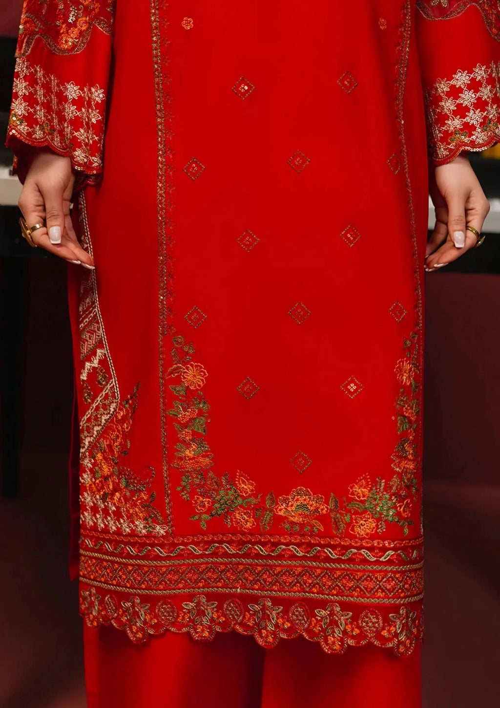 3Pc Embroidered Lawn Cotton ZAUQ-S26-0015