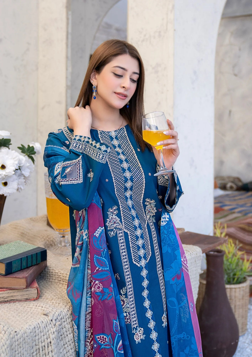 3Pc Embroidered Lawn Cotton ZAUQ-S26-0018