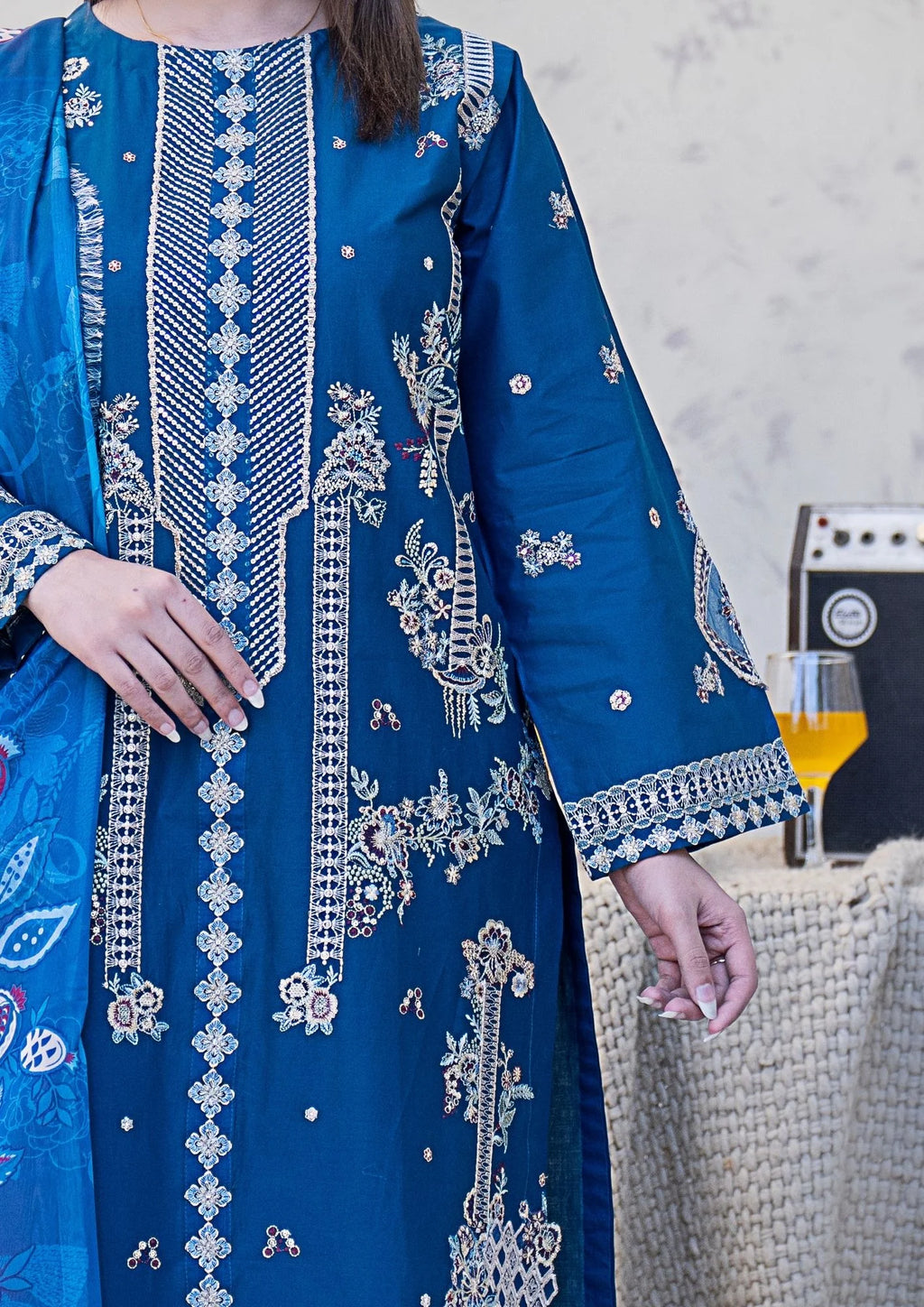 3Pc Embroidered Lawn Cotton ZAUQ-S26-0018