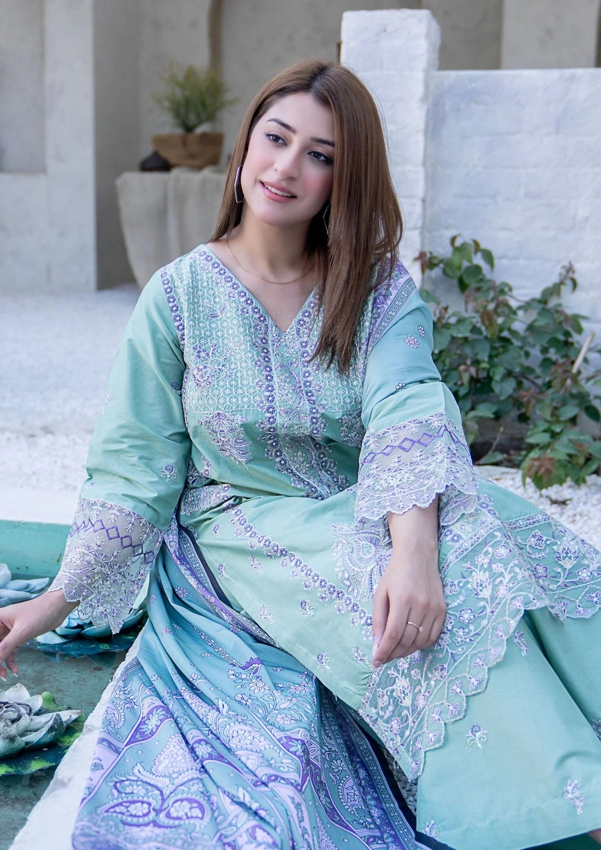 3Pc Embroidered Lawn Cotton ZAUQ-S26-0020