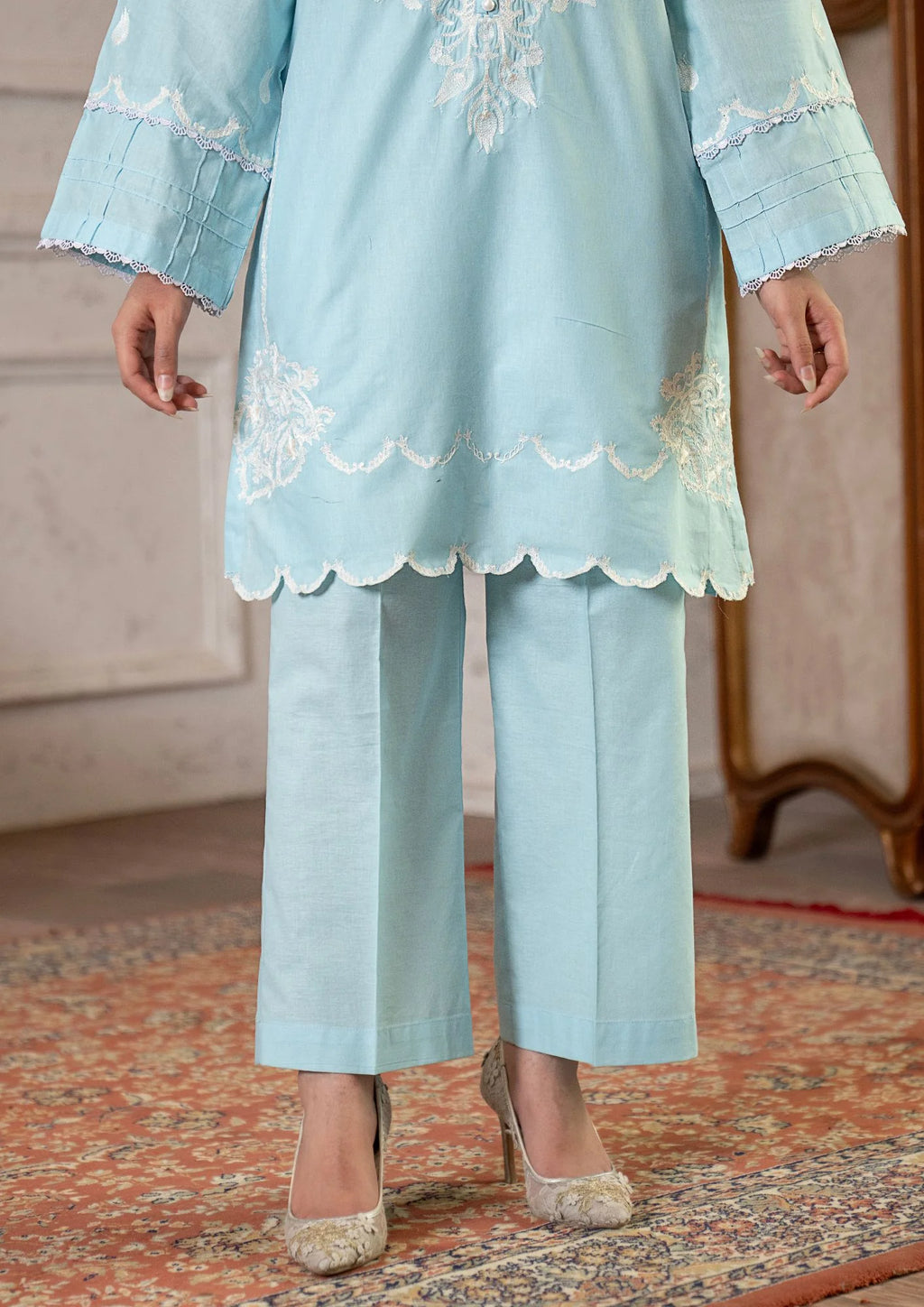 3Pc Embroidered Lawn Cotton ZAUQ-S26-0022