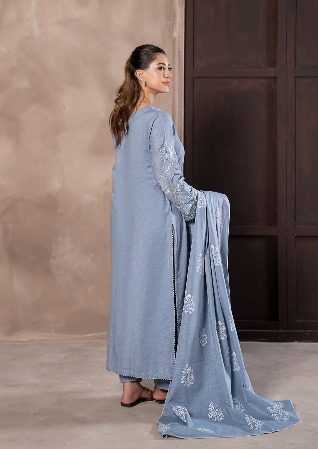 3Pc Embroidered Khaddar AMLT-W26-0006
