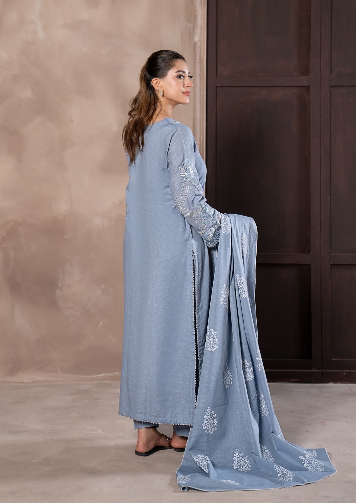 3Pc Embroidered Khaddar AMLT-W26-0006