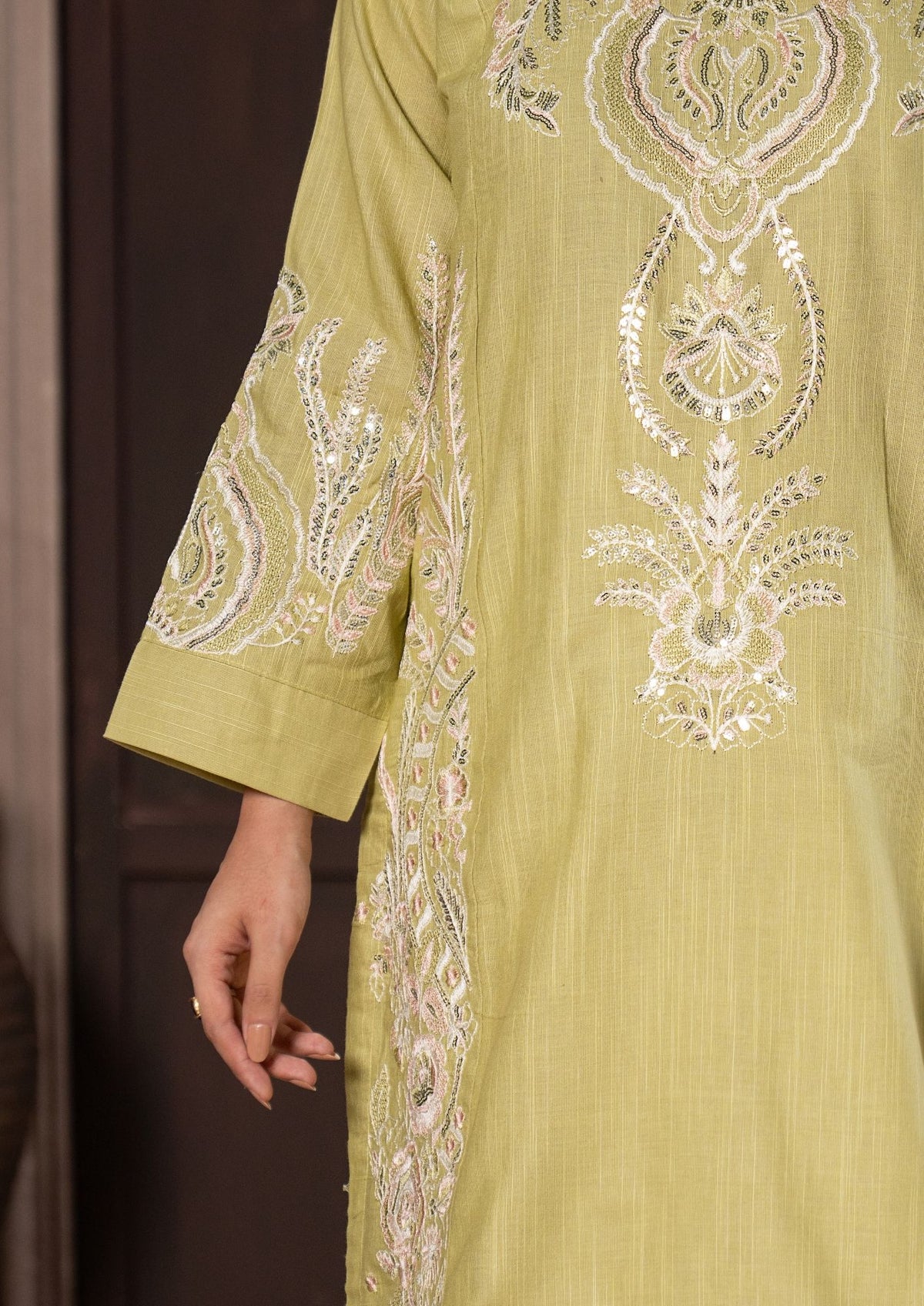 3Pc Embroidered Khaddar AMLT-W26-0007
