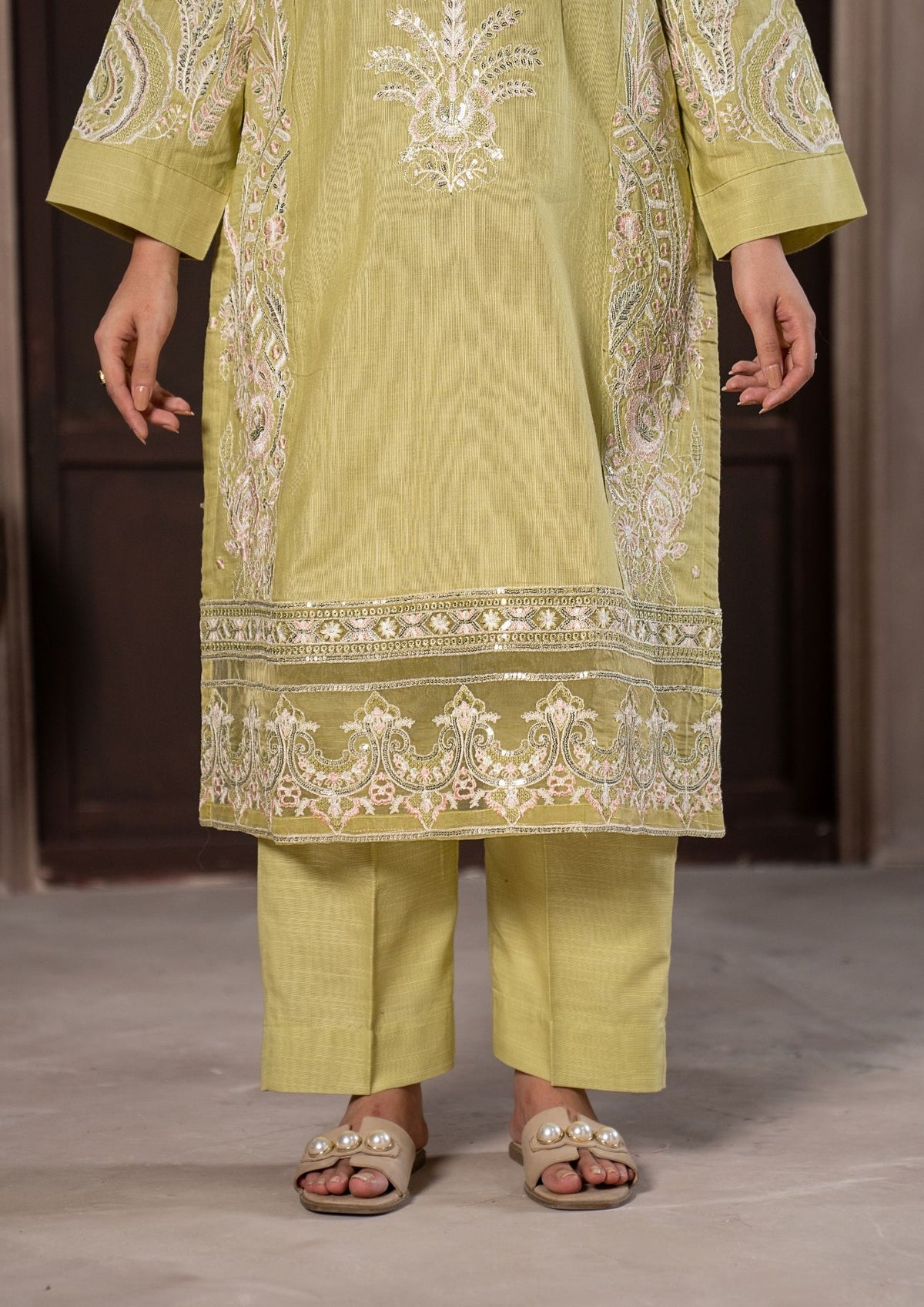 3Pc Embroidered Khaddar AMLT-W26-0007