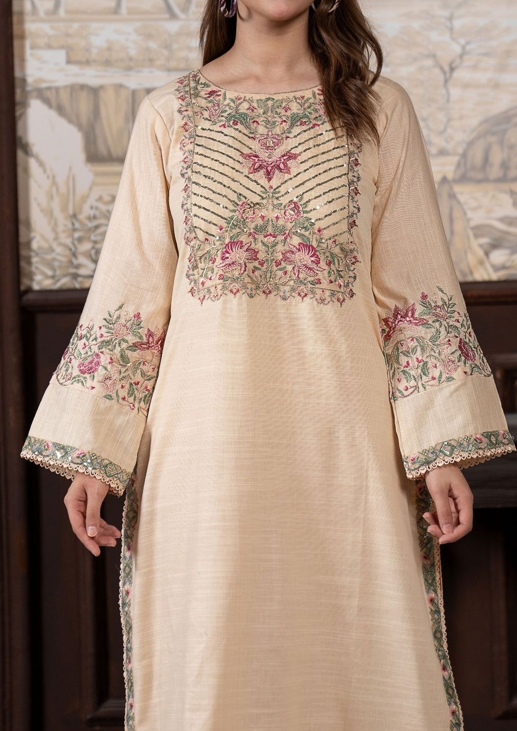 3Pc Embroidered Khaddar AMLT-W26-0010