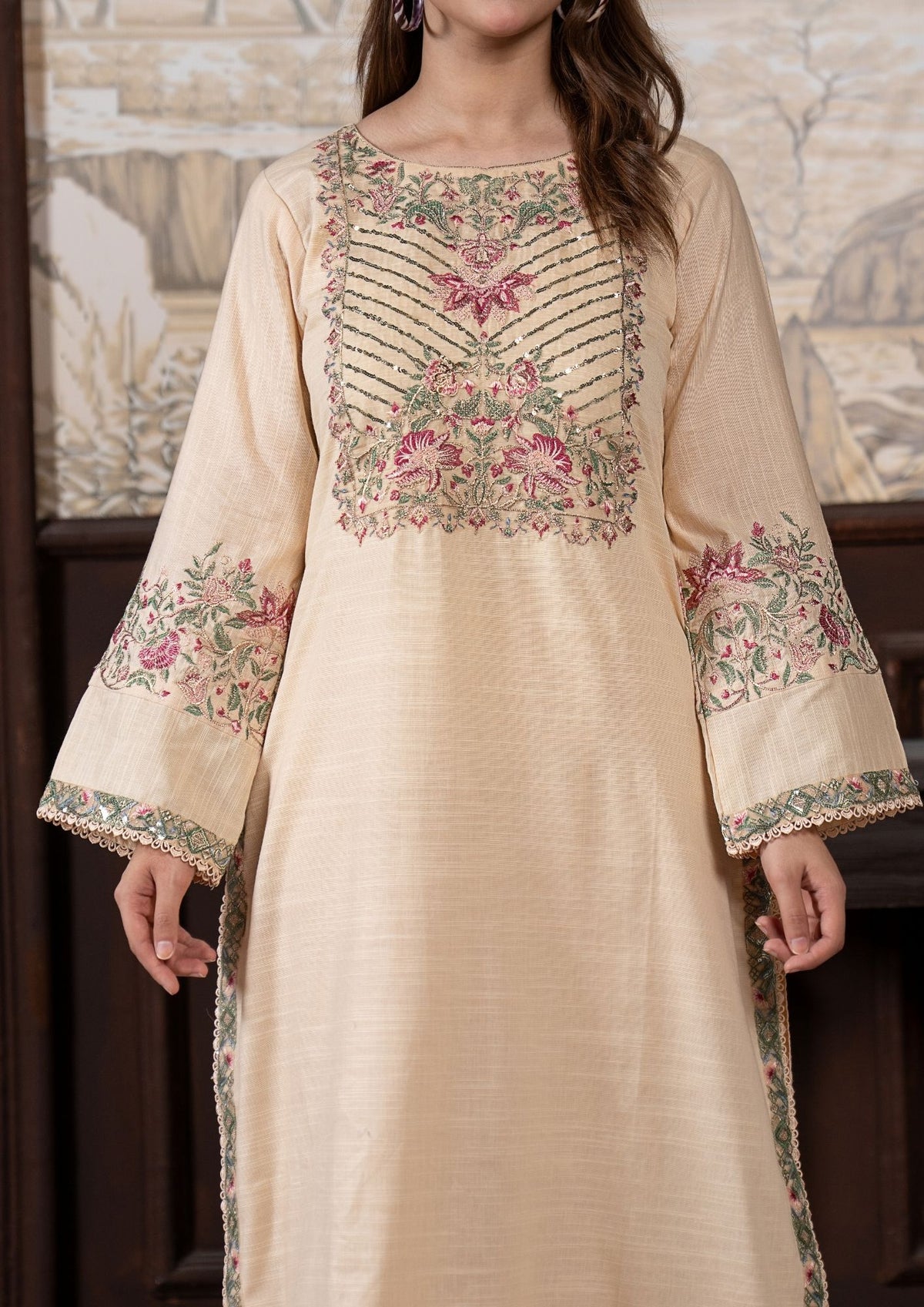 3Pc Embroidered Khaddar AMLT-W26-0010