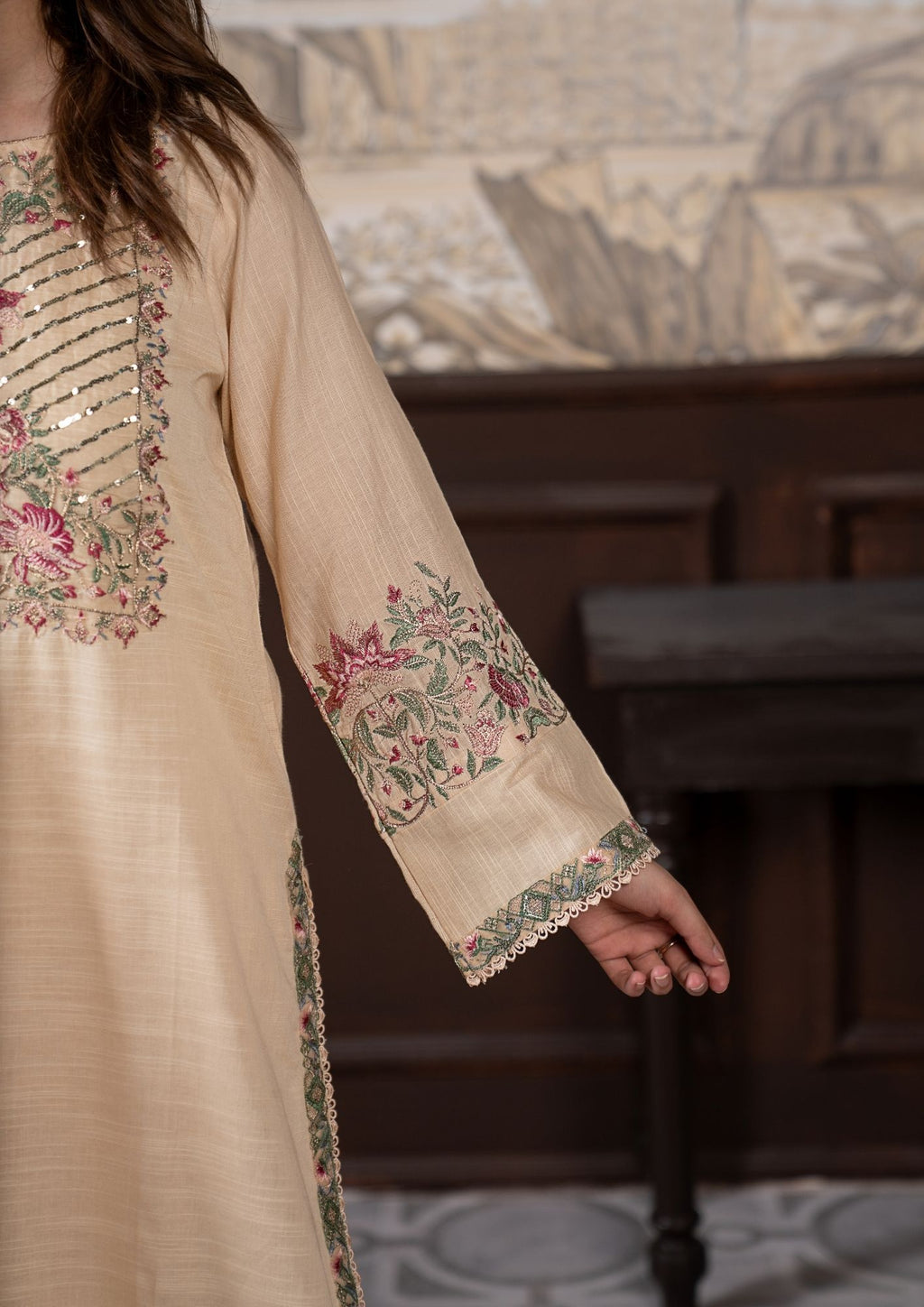 3Pc Embroidered Khaddar AMLT-W26-0010