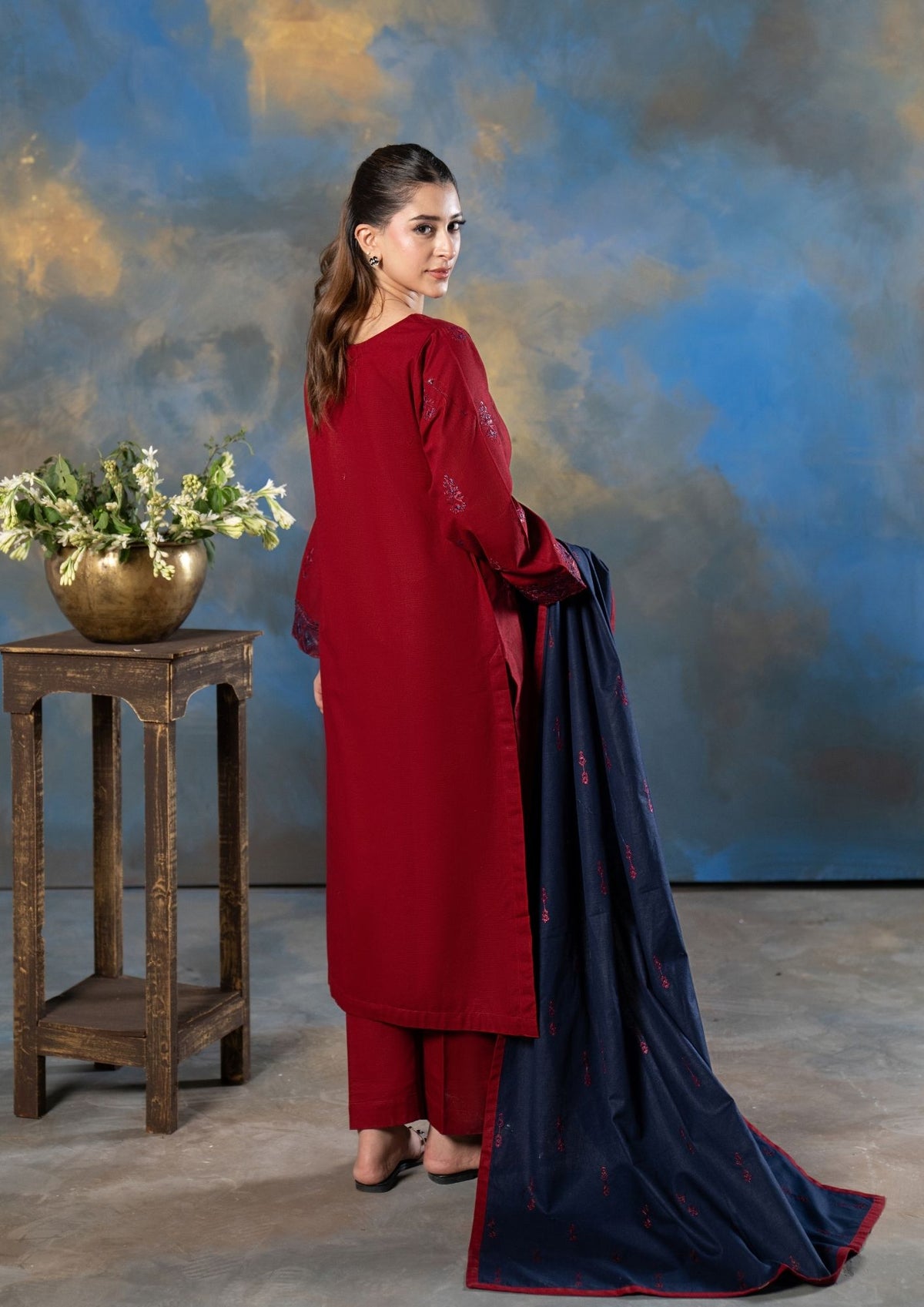 3Pc Embroidered Khaddar AMLT-W26-0013