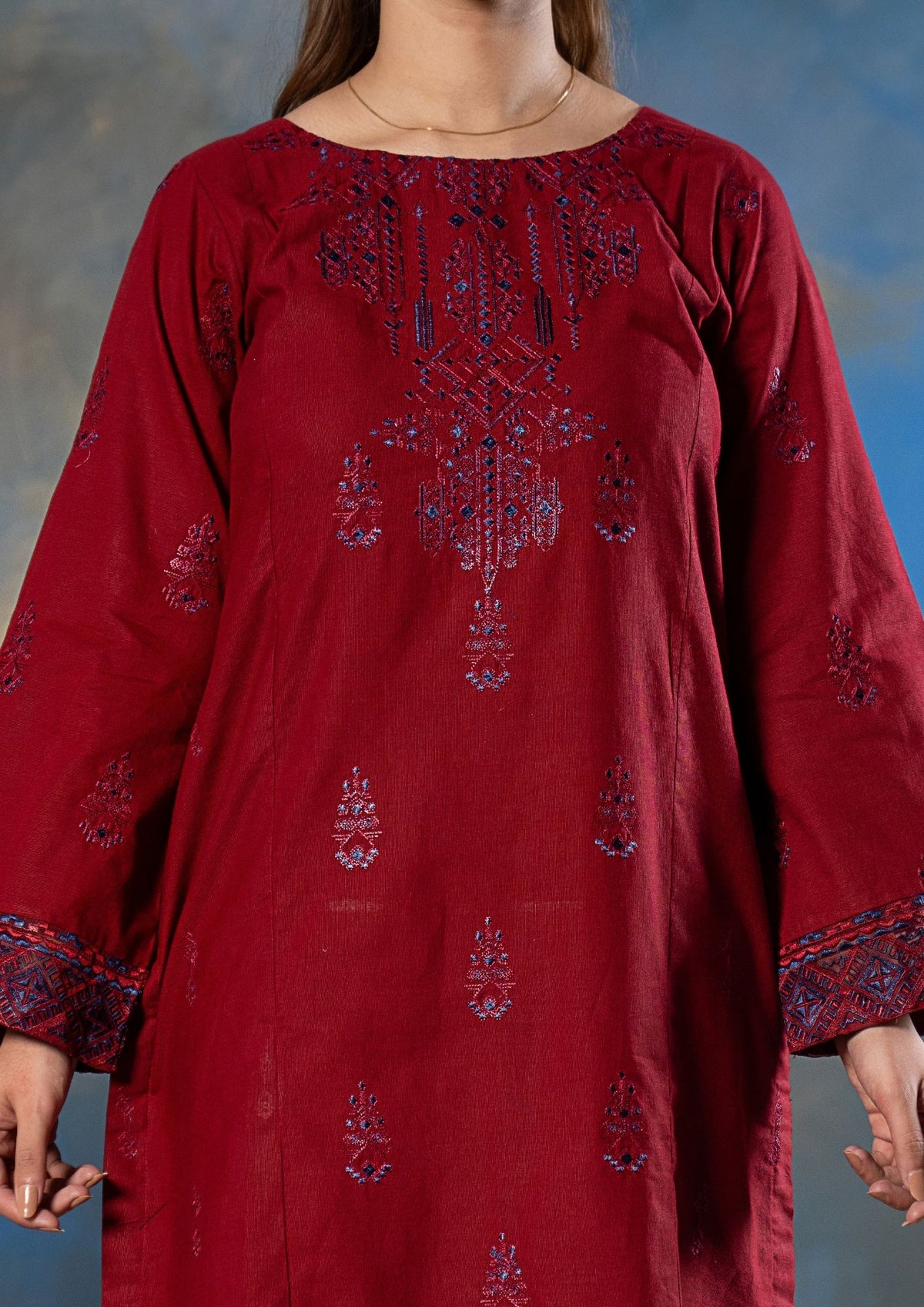3Pc Embroidered Khaddar AMLT-W26-0013