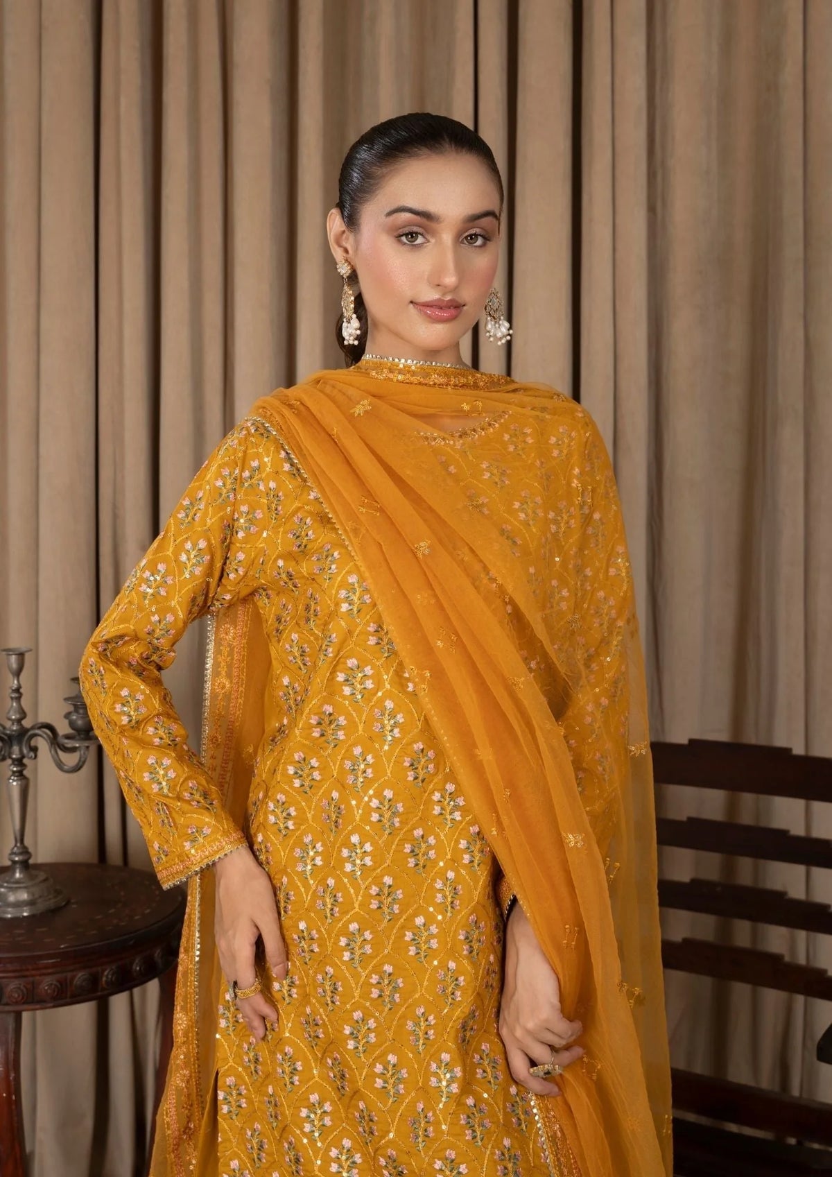 3Pc Embroidered Lawn ZAUQ-S25-0011