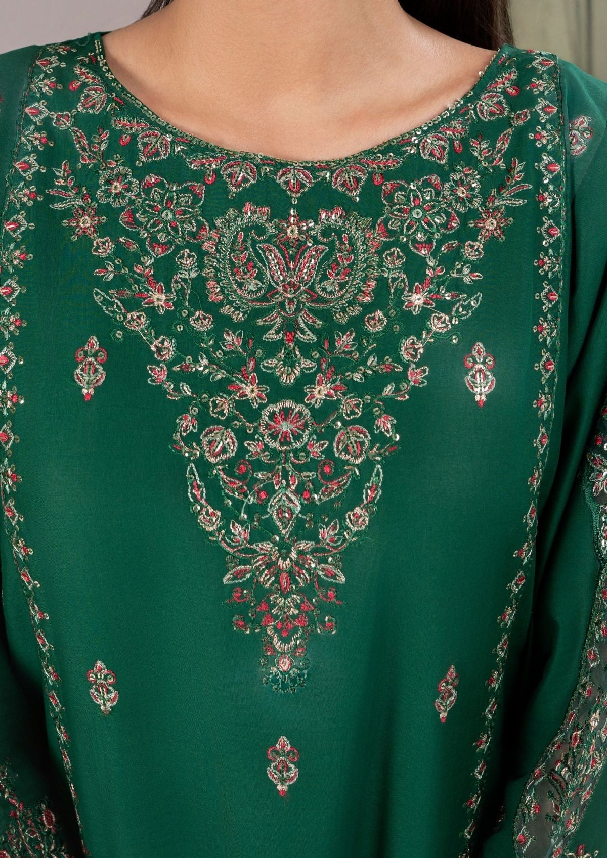 3Pc Embroidered Lawn ZAUQ-S25-0004