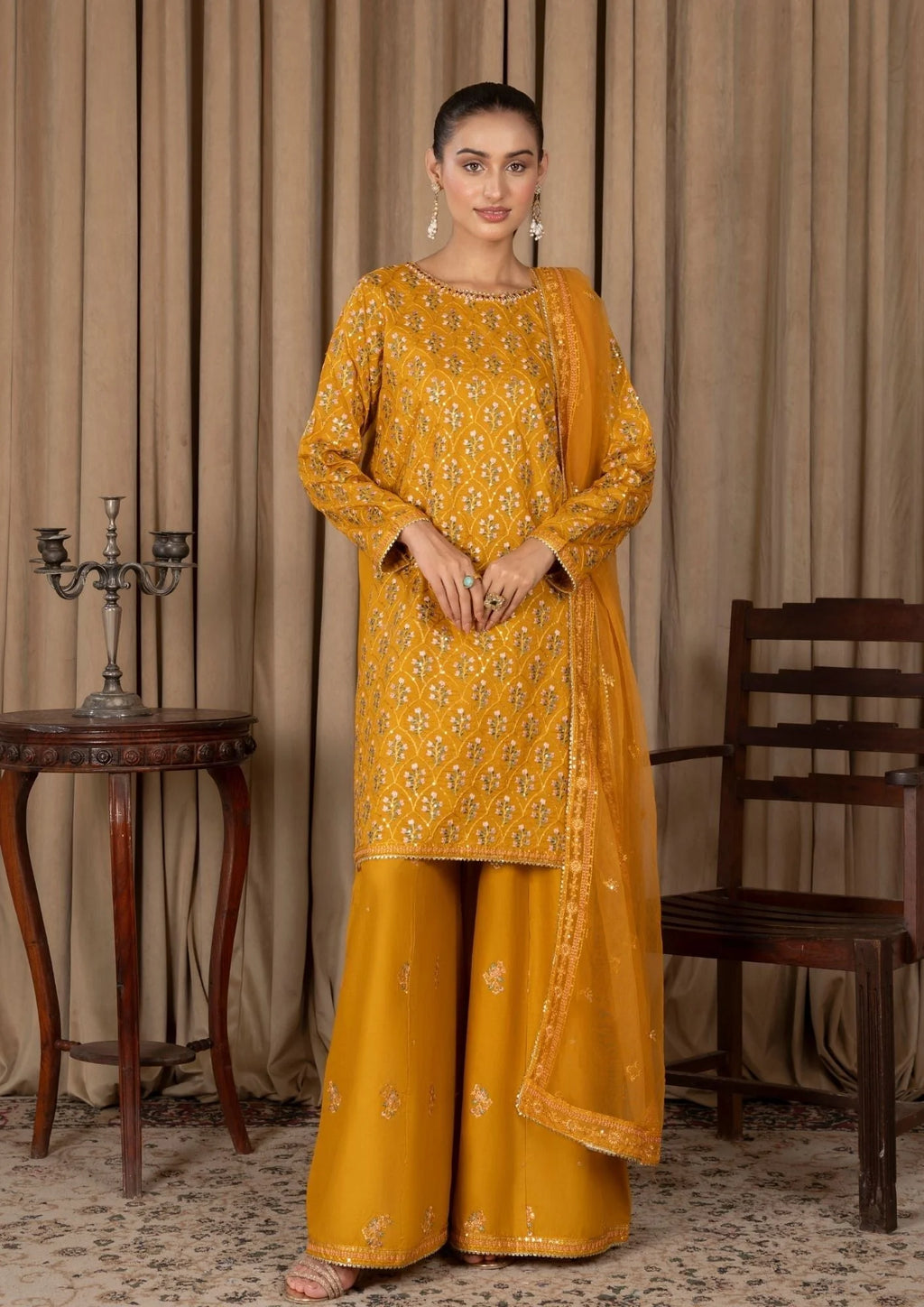 3Pc Embroidered Lawn ZAUQ-S25-0011