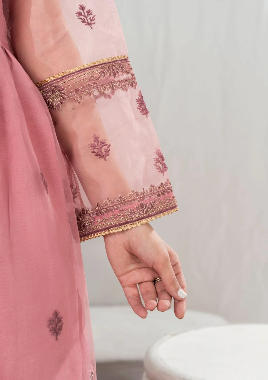 3Pc Embroidered Organza ZAUQ-S25-0202