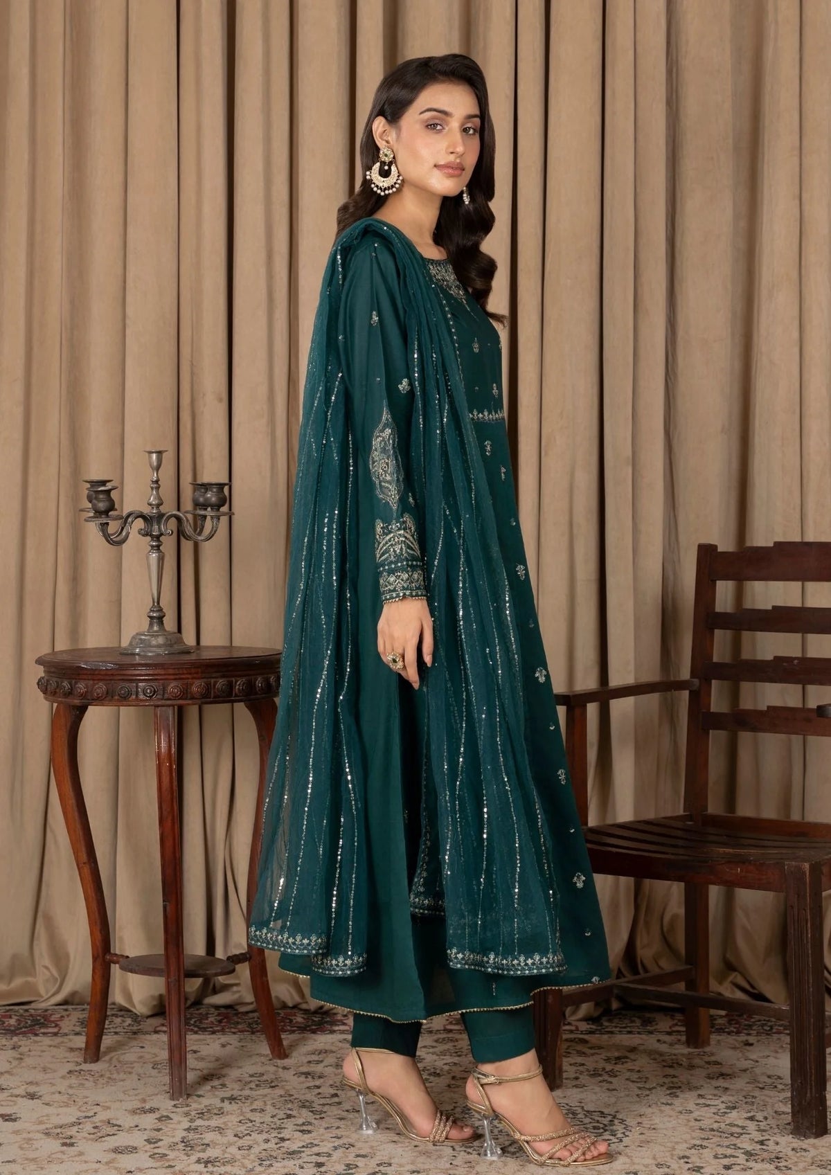 3Pc Embroidered Lawn ZAUQ-S25-0024
