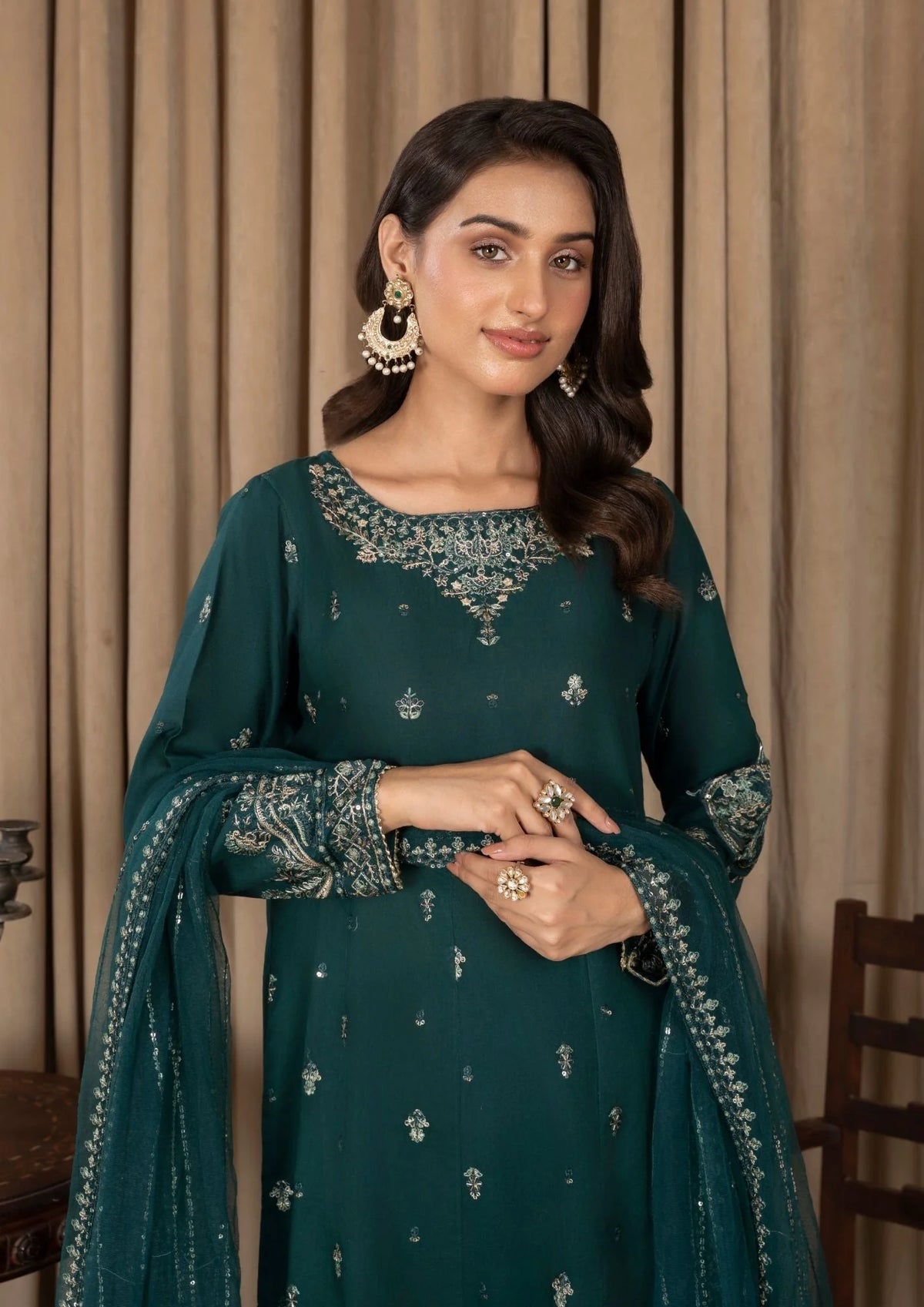3Pc Embroidered Lawn ZAUQ-S25-0024