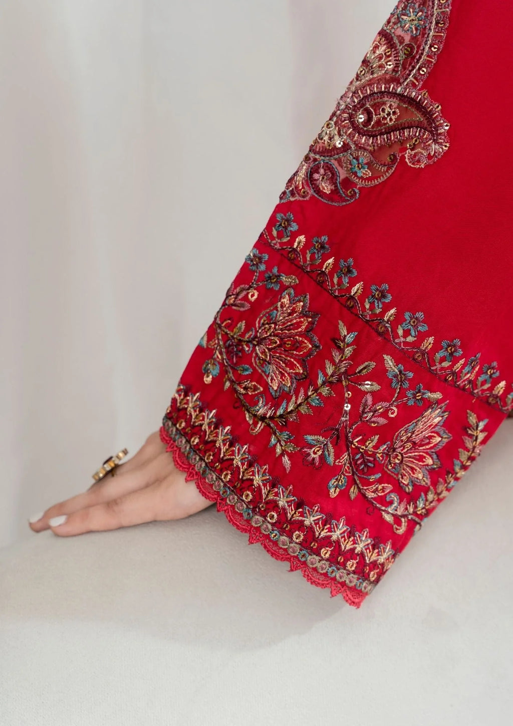 2Pc Printed with Embroiderey Cotton Lawn NOOR-E-NAZ-0001