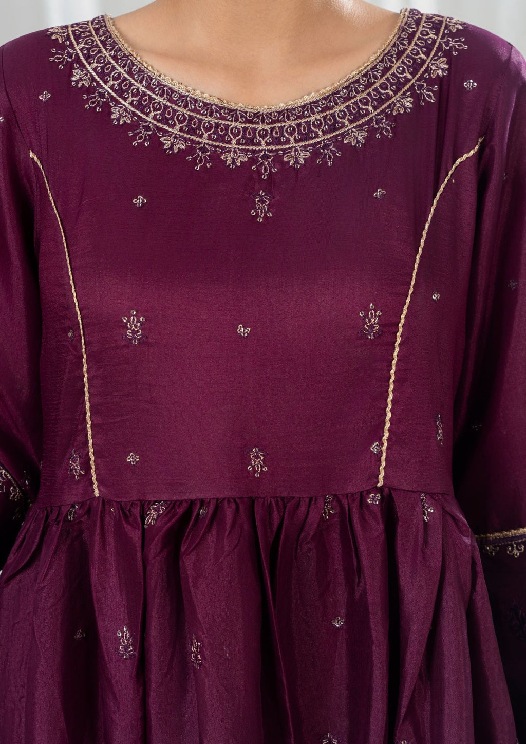 3Pc Embroidered Raw Silk ZAUQ-S25-0200