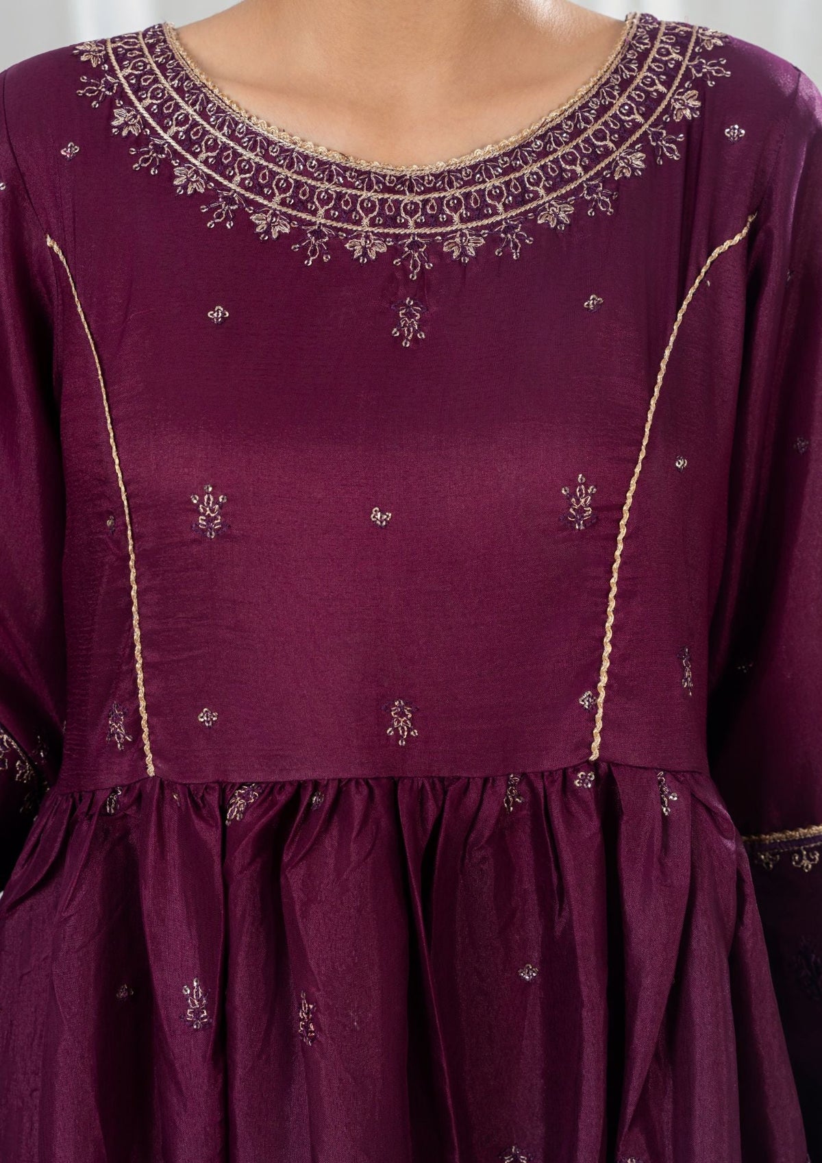3Pc Embroidered Raw Silk ZAUQ-S25-0200