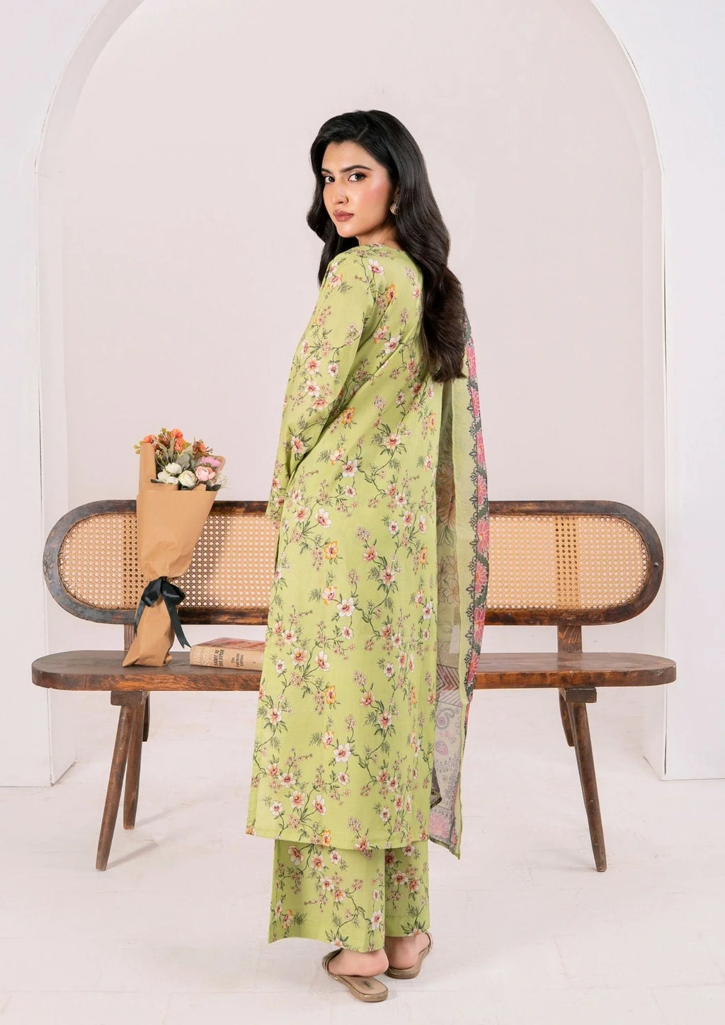 3Pc Printed Lawn with Embroidery RANAAI-S25-0005