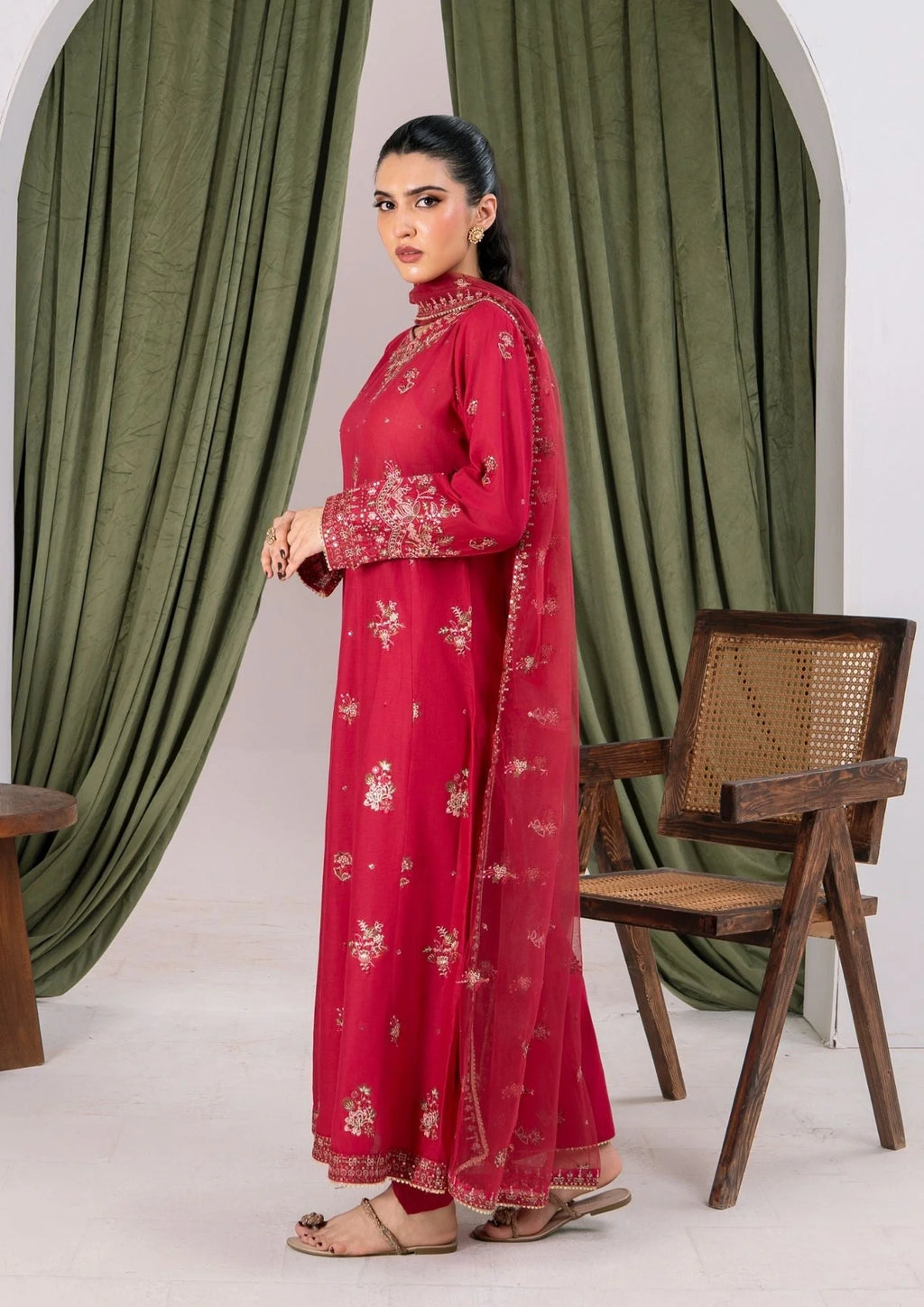 3Pc Embroidered Lawn ZAUQ-S25-0005