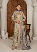 3Pc Printed Lawn with Embroidery RANAAI-S25-0010