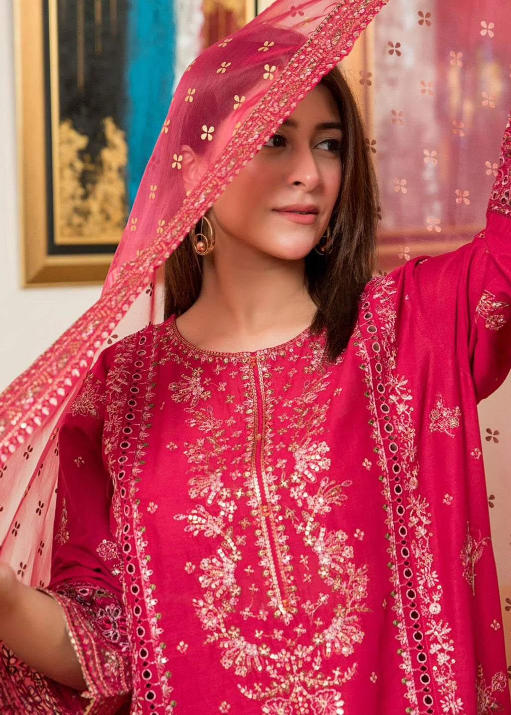 3Pc Embroidered Lawn ZAUQ-S25-0021