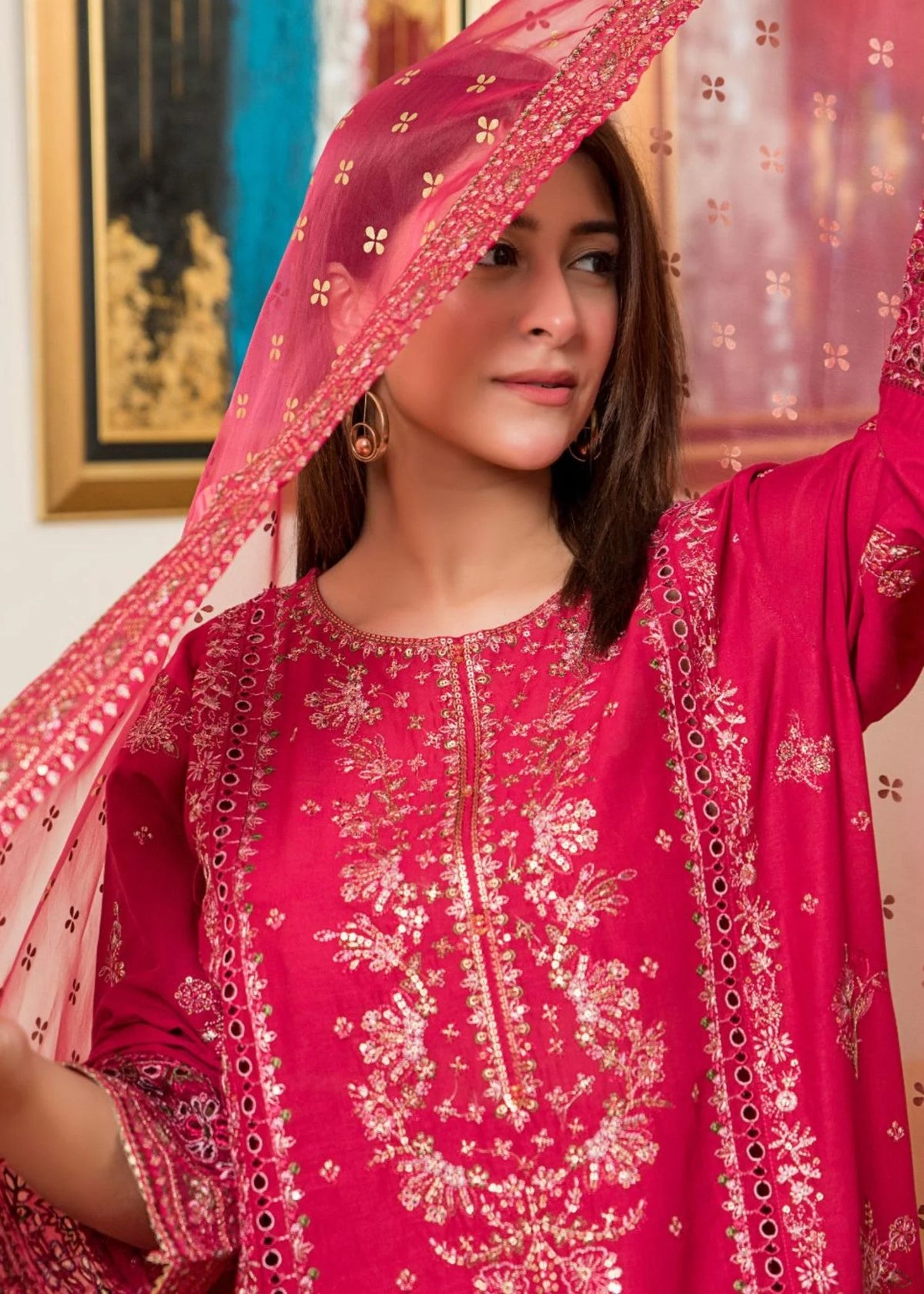 3Pc Embroidered Lawn ZAUQ-S25-0021