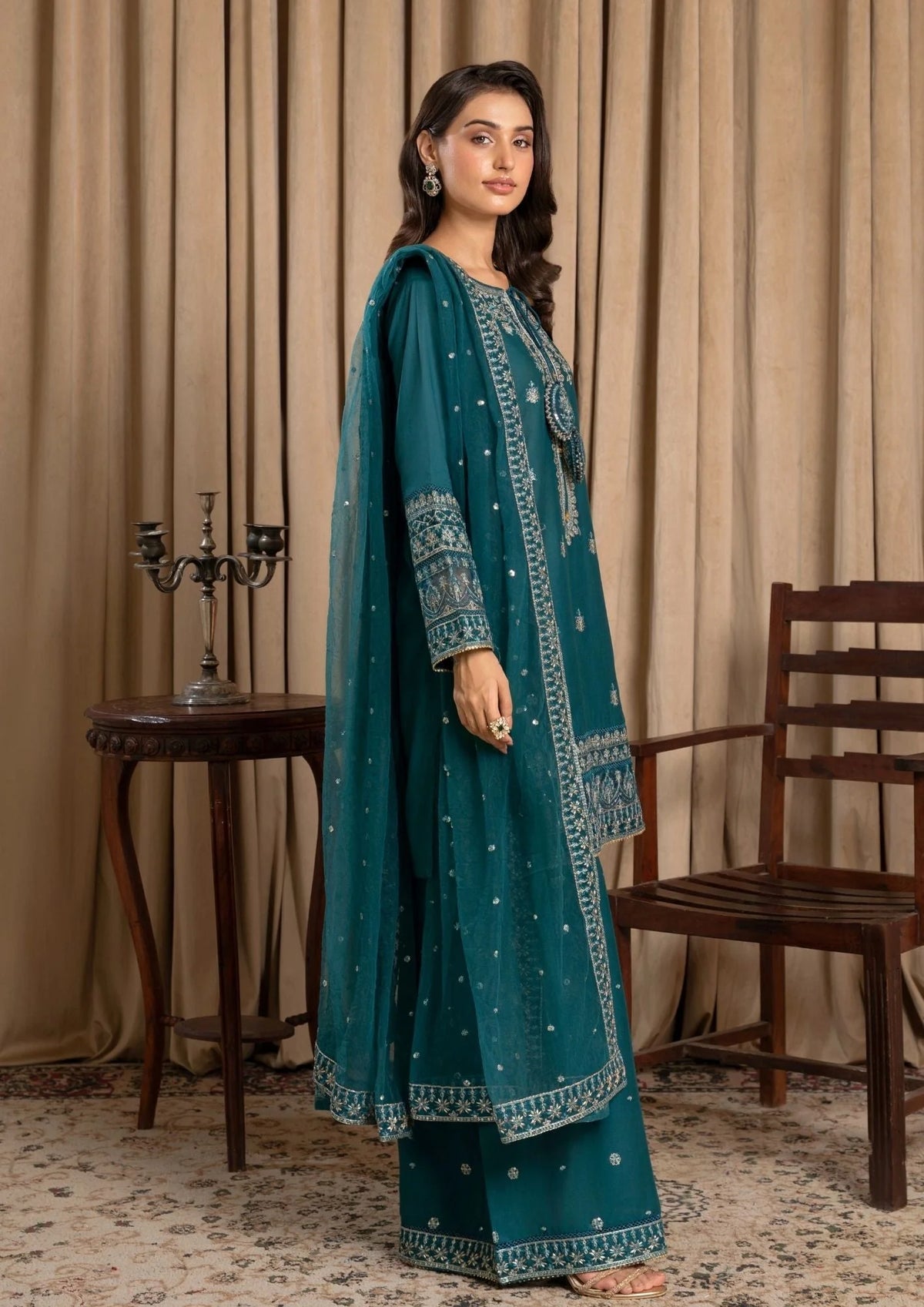 3Pc Embroidered Lawn ZAUQ-S25-0010