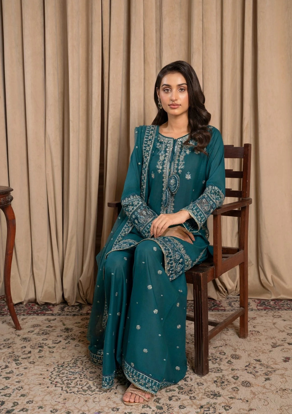 3Pc Embroidered Lawn ZAUQ-S25-0010