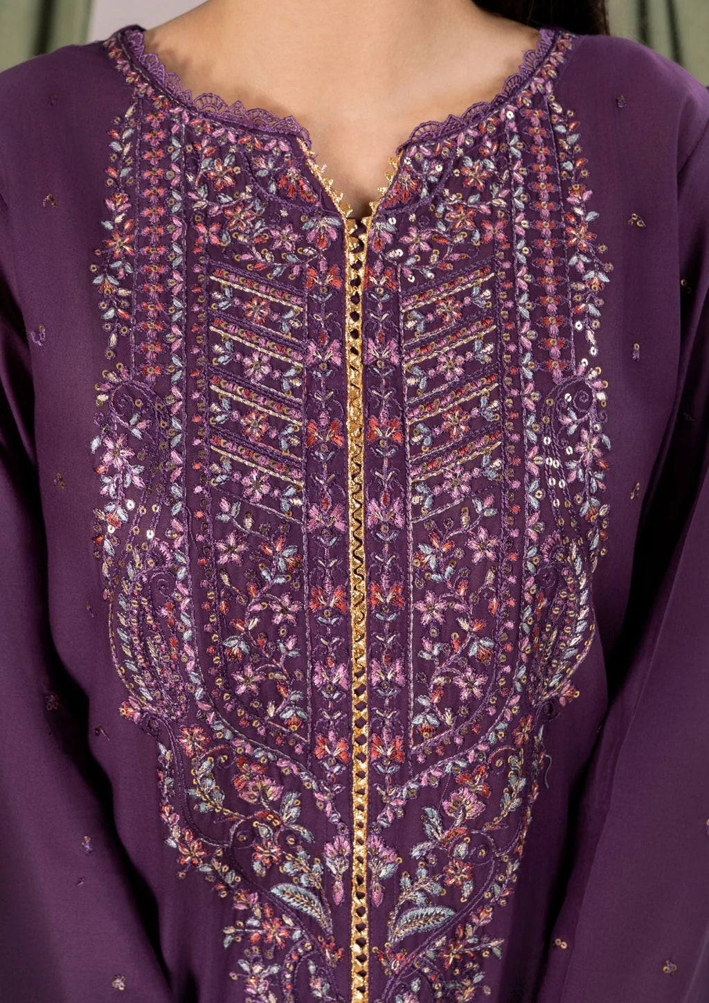 3Pc Embroidered Lawn ZAUQ-S25-0003