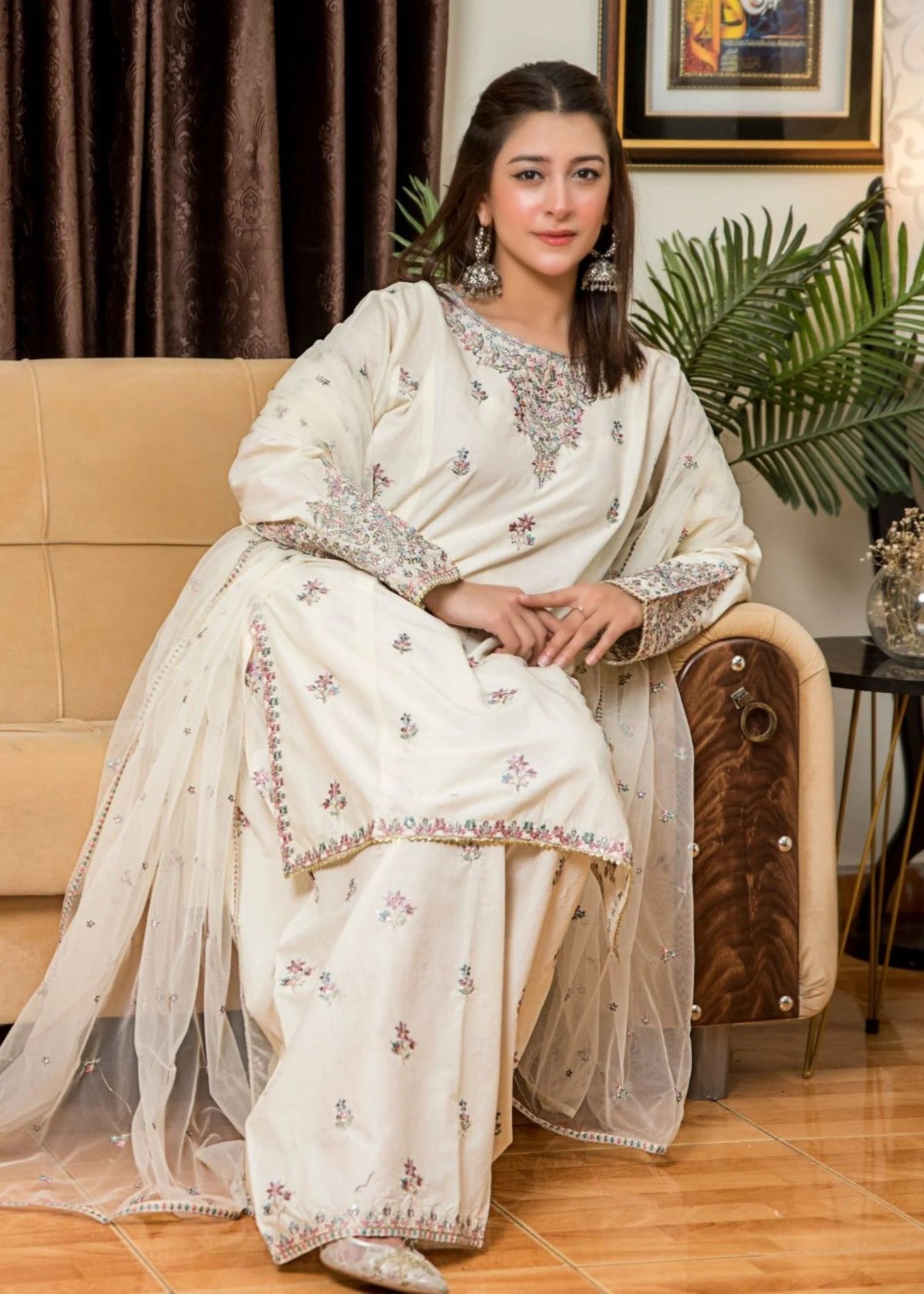 3Pc Embroidered Lawn ZAUQ-S25-0019