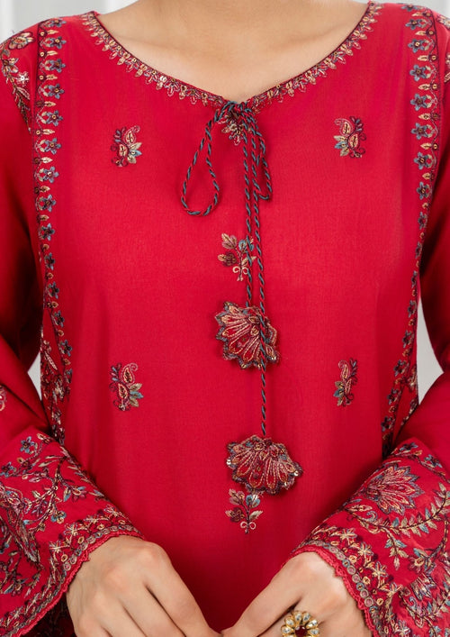 2Pc Printed with Embroiderey Cotton Lawn NOOR-E-NAZ-0001
