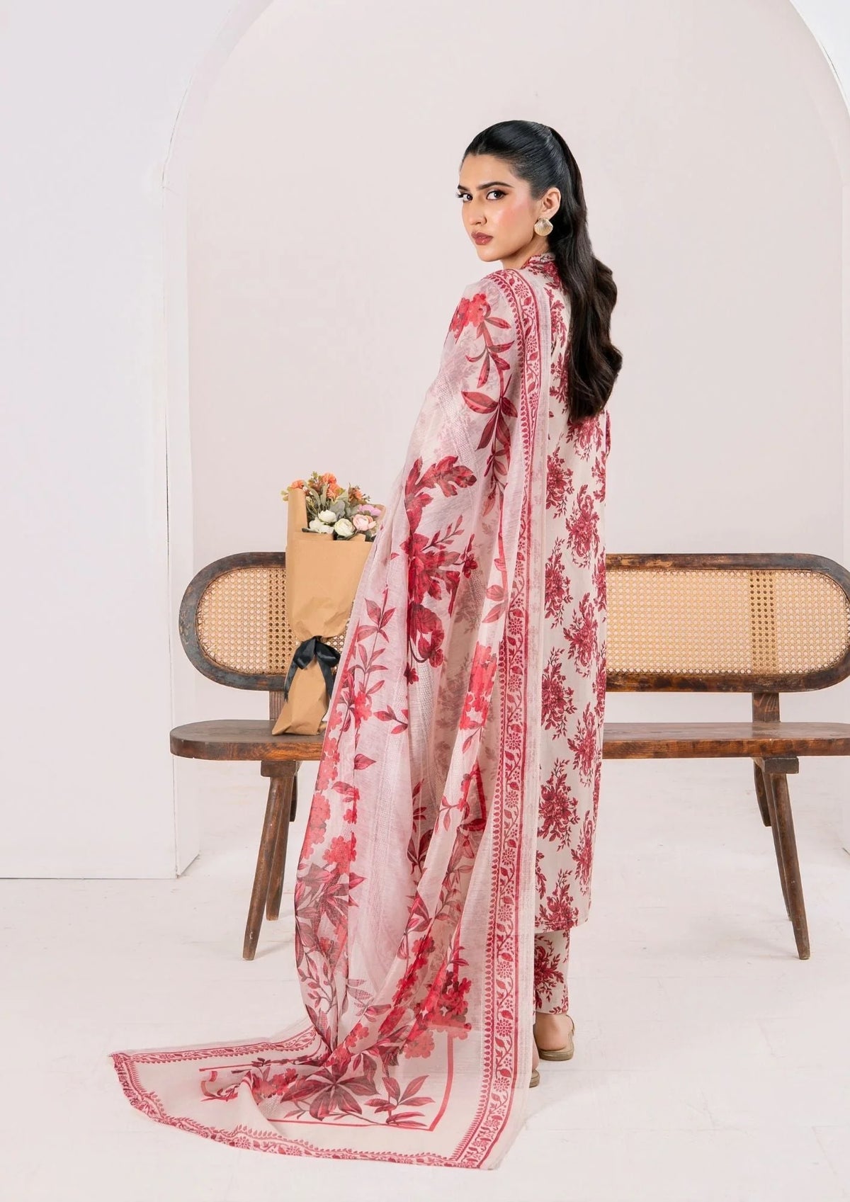 3Pc Printed Lawn with Embroidery RANAAI-S25-0004