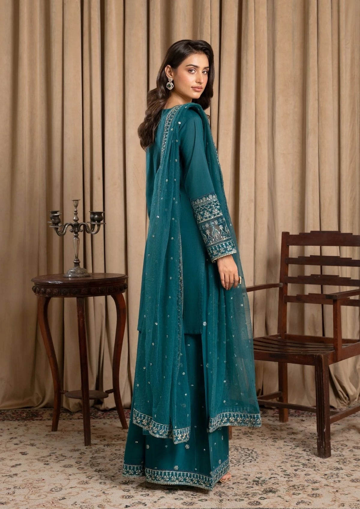 3Pc Embroidered Lawn ZAUQ-S25-0010