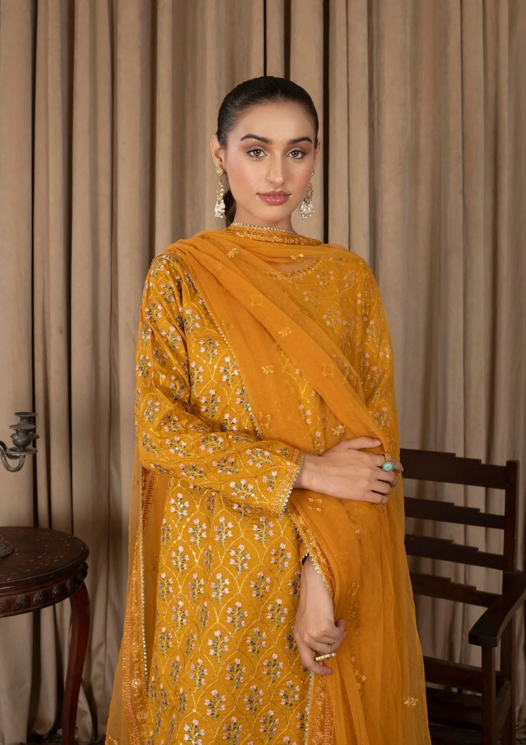 3Pc Embroidered Lawn ZAUQ-S25-0011