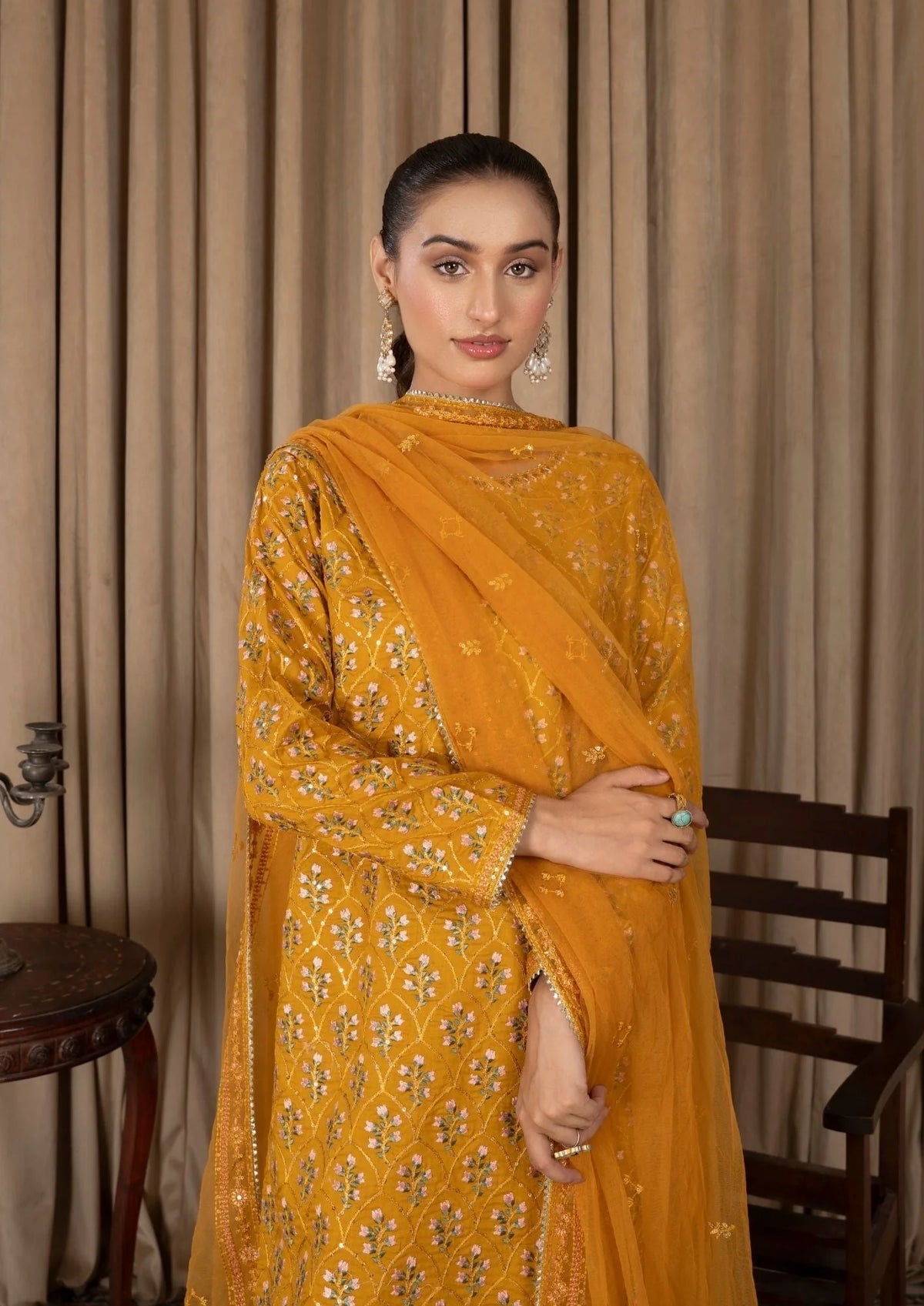 3Pc Embroidered Lawn ZAUQ-S25-0011