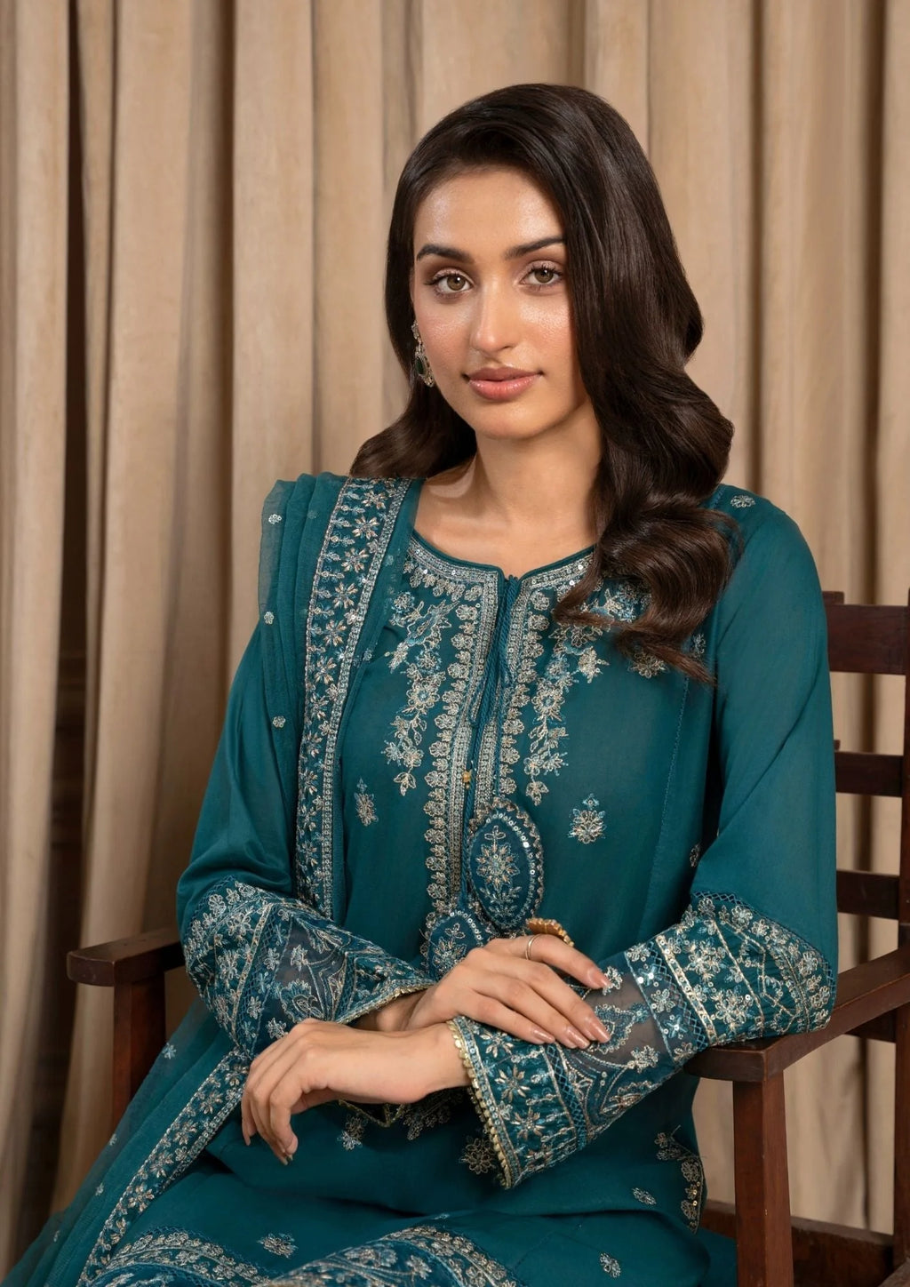 3Pc Embroidered Lawn ZAUQ-S25-0010
