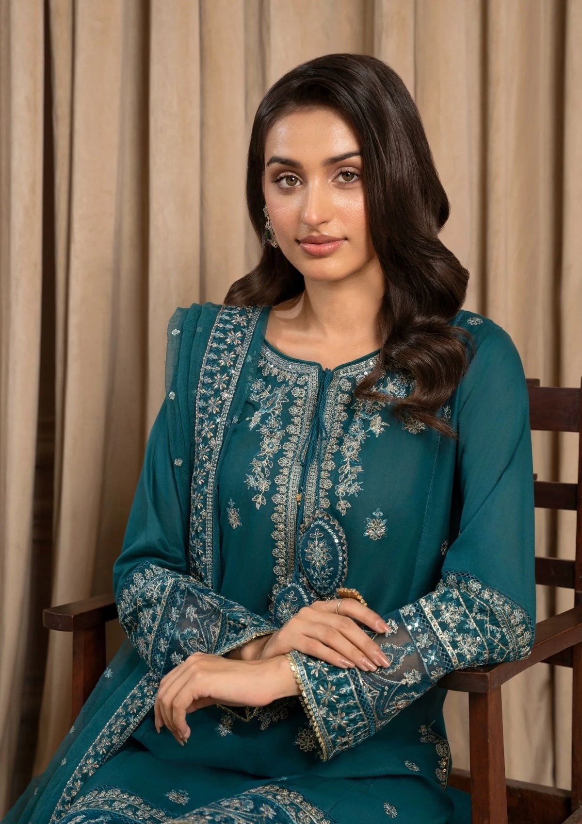 3Pc Embroidered Lawn ZAUQ-S25-0010